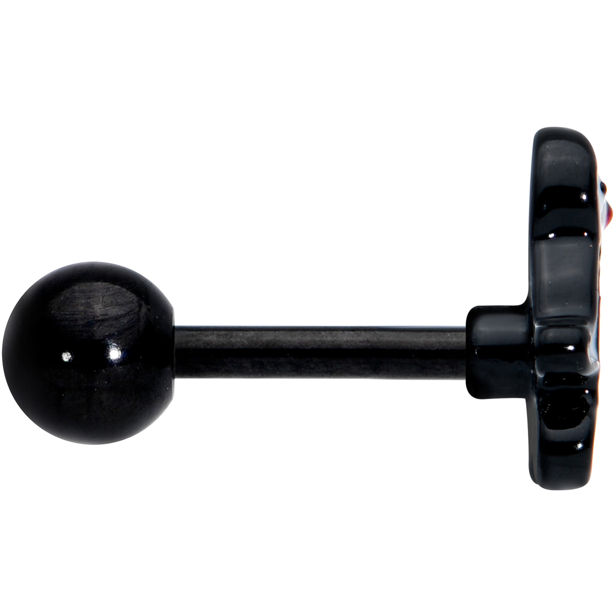 16G 1/4 Black Baby Penguin Cartilage Tragus Earring