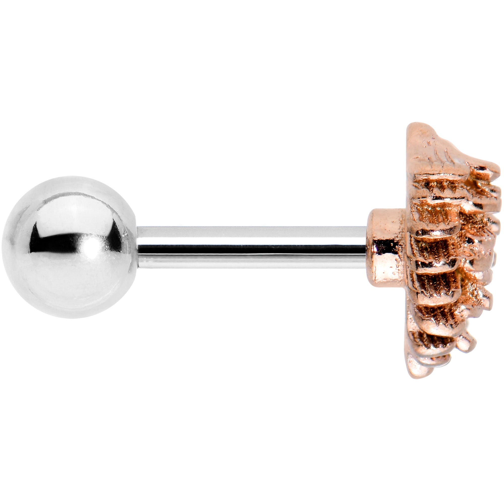 16G 1/4 Autumn Pine Cone Cartilage Tragus Earring