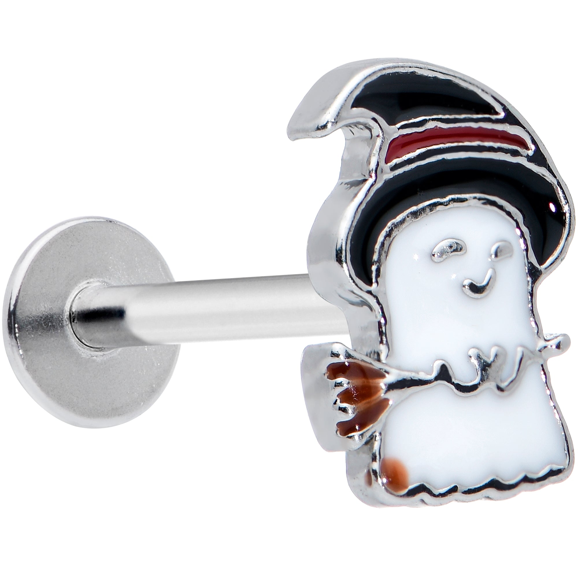 16G 5/16 Witch Hat Ghost Halloween Labret Monroe Tragus