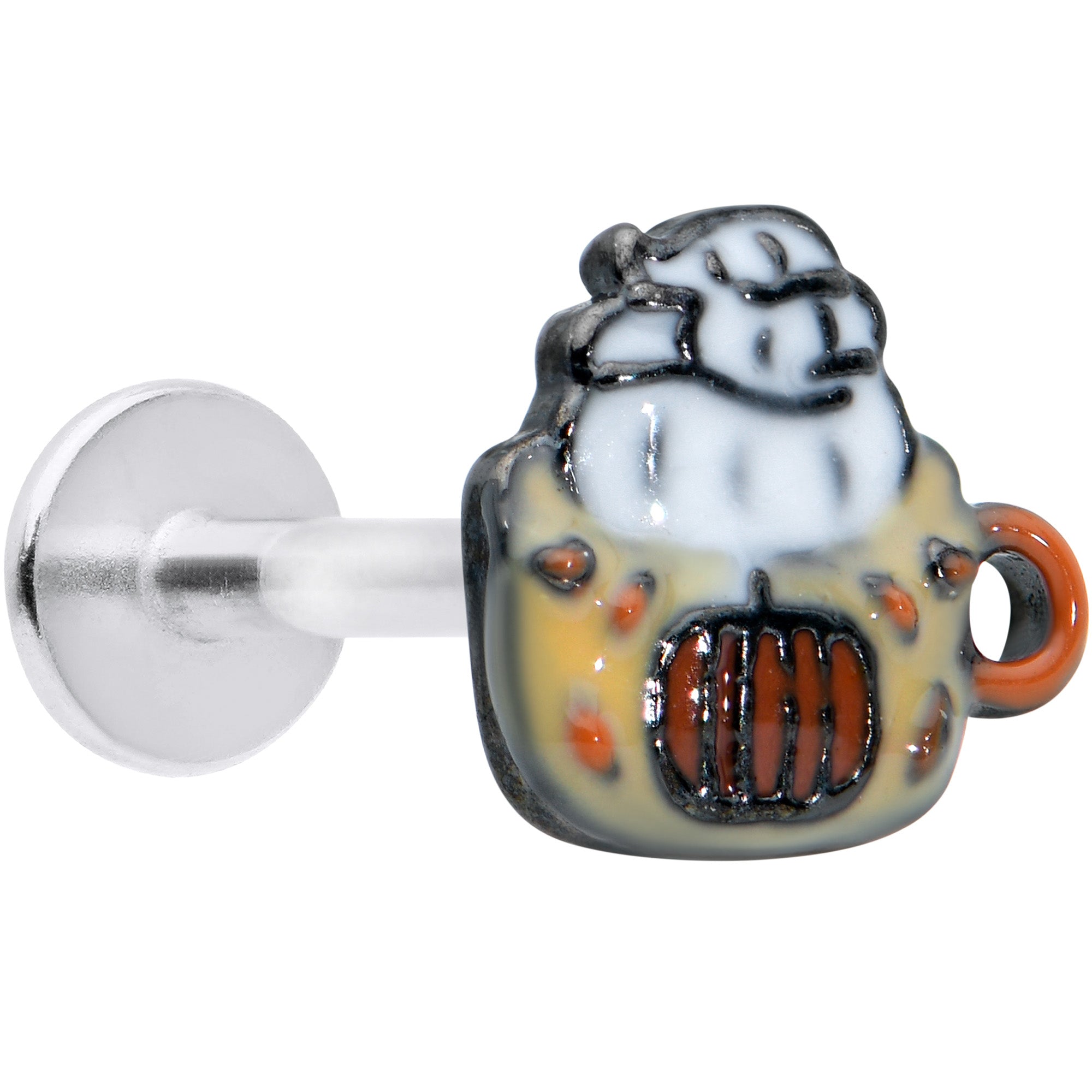 16G 5/16 Pumpkin Spice Cappuccino Coffee Labret Monroe Tragus