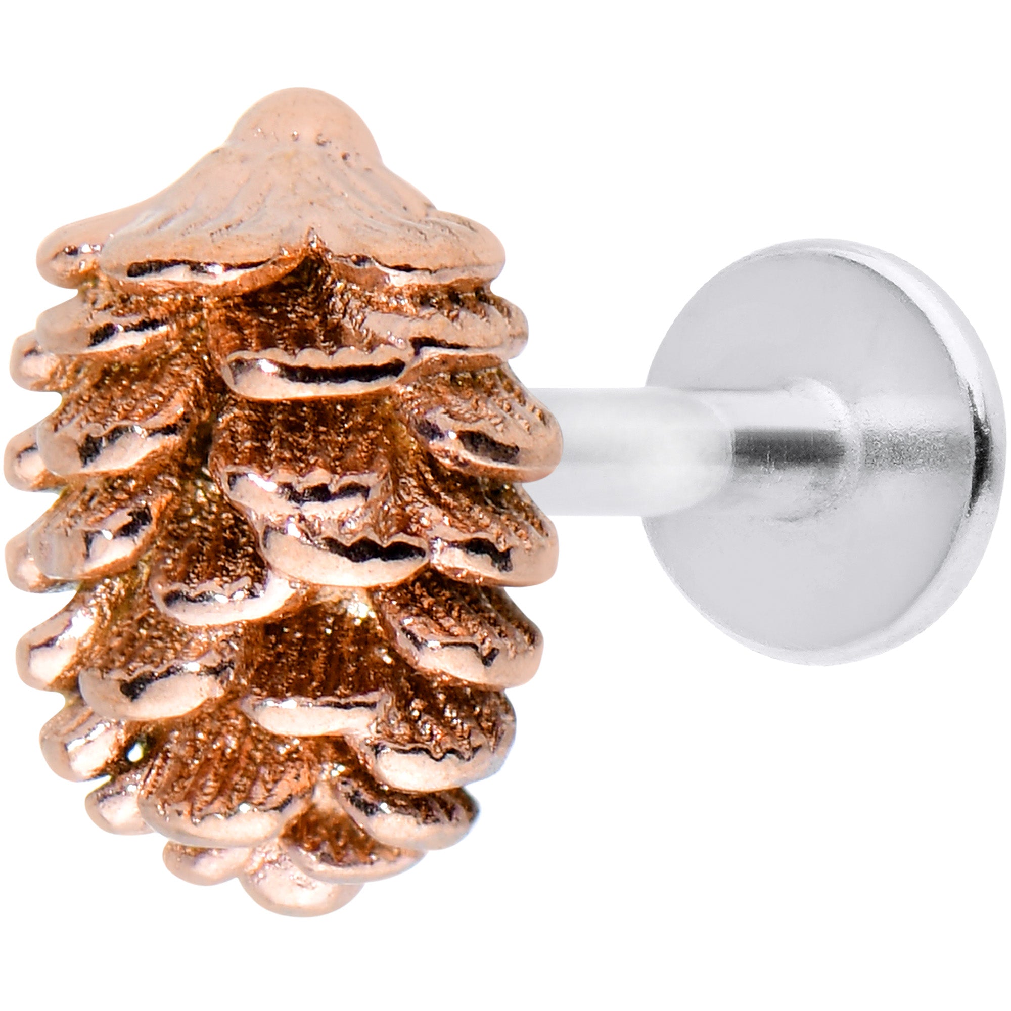 16G 5/16 Autumn Pine Cone Labret Monroe Tragus