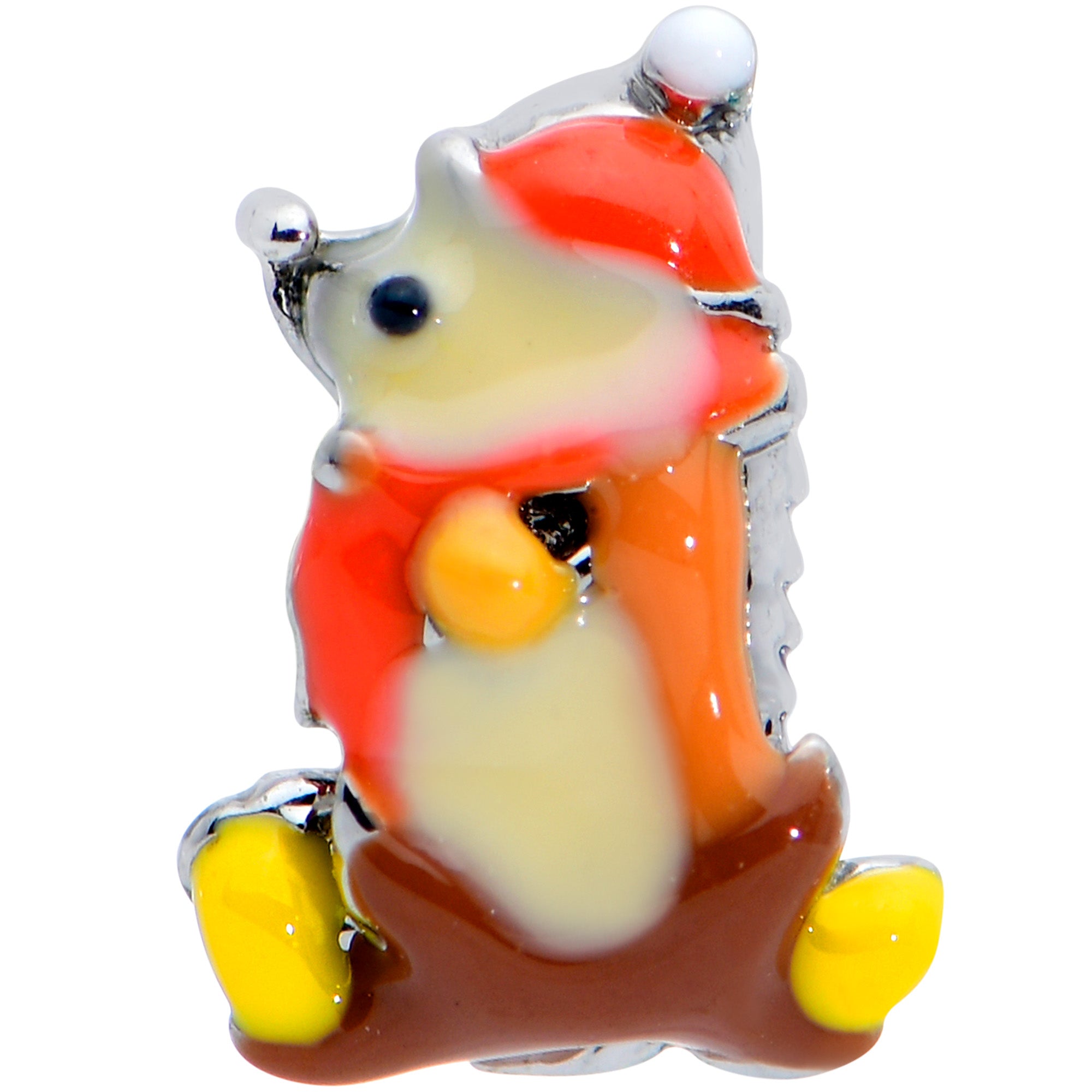 16G 1/4 Cozy Winter Hedgehog Cartilage Tragus Earring