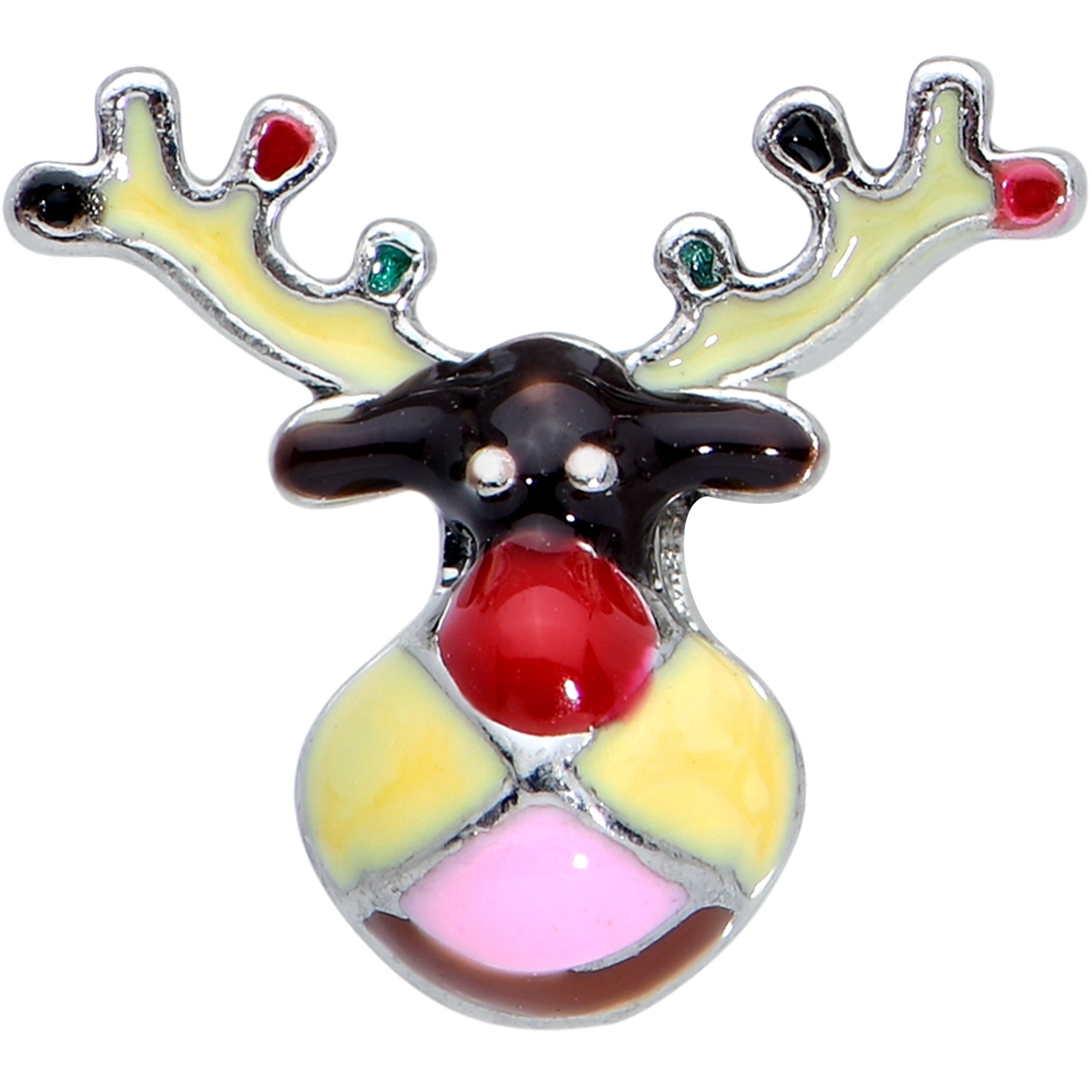 16G 5/16 Colorful Reindeer Christmas Labret Monroe Tragus