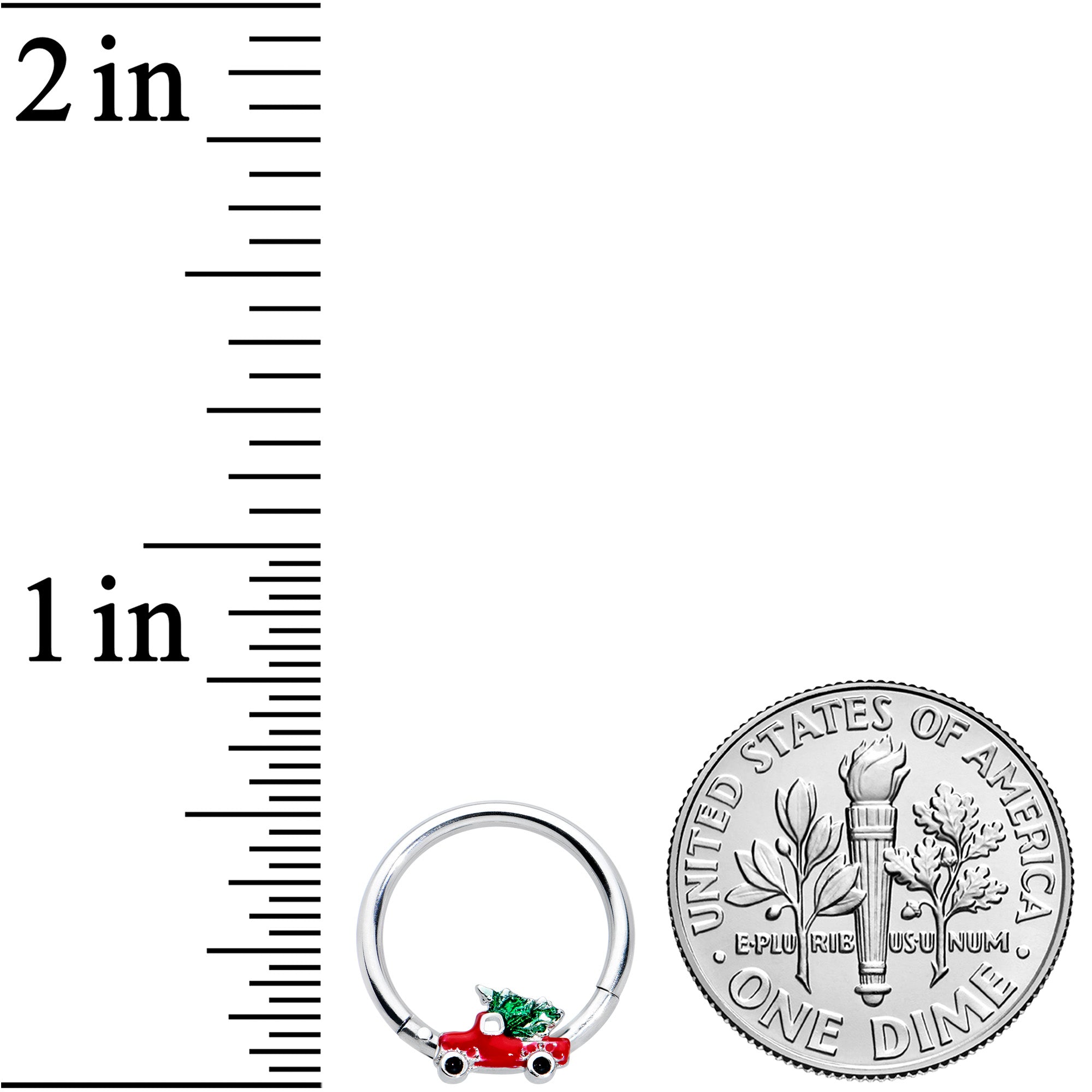 16G 3/8 Christmas Tree in a Truck Hinged Segment Ring