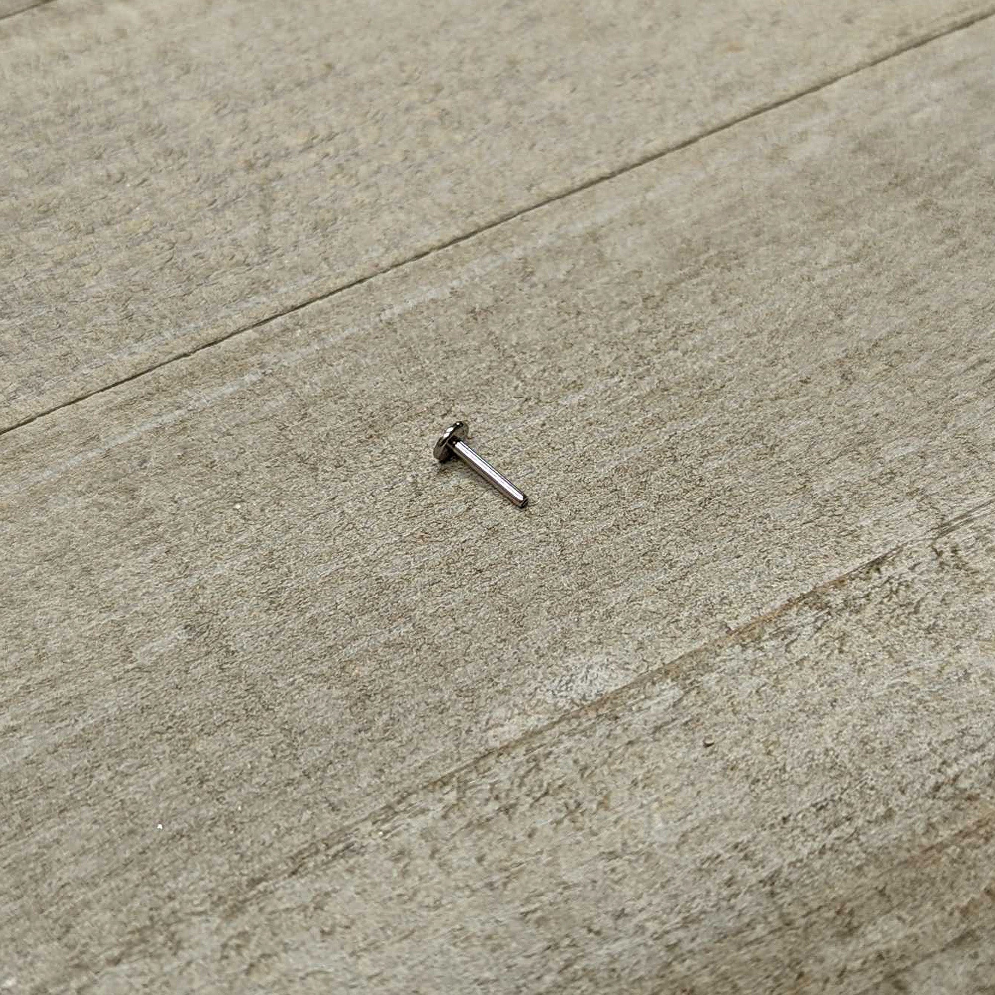 16G 5/16 G23 Titanium Threadless Post Only Labret Monroe Tragus