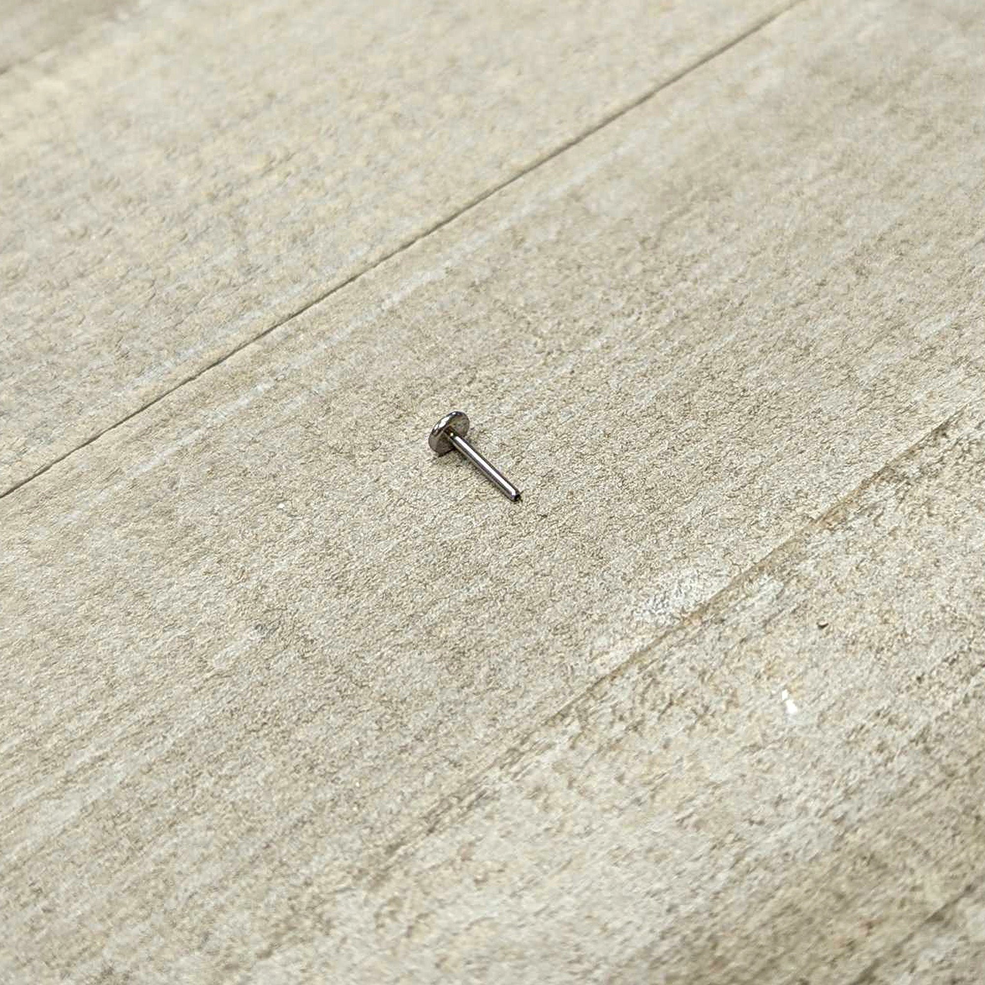 18G 5/16 G23 Titanium Threadless Post Only Labret Tragus Nose