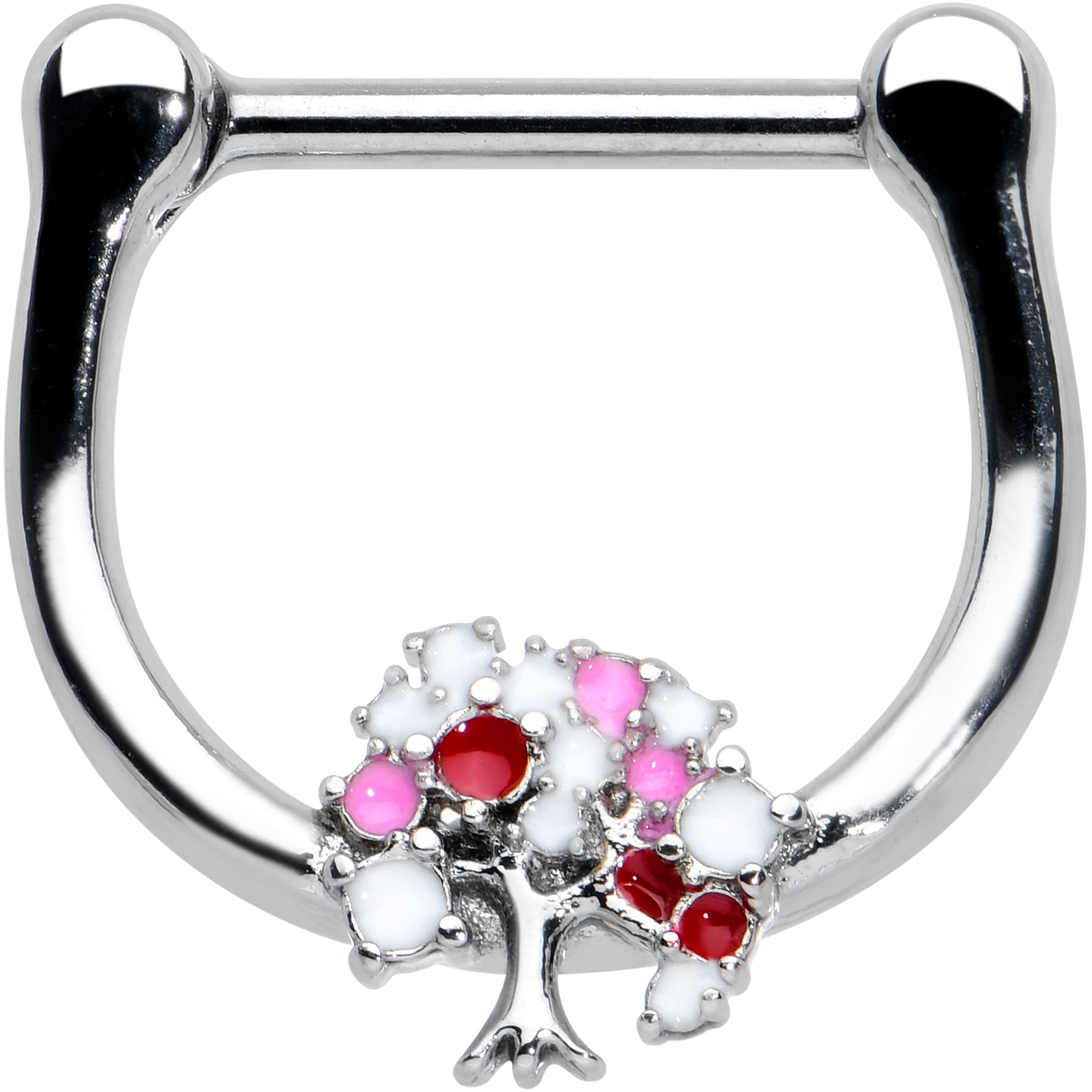 16G 5/16 Luscious Pinks Fruit Tree Cartilage Clicker