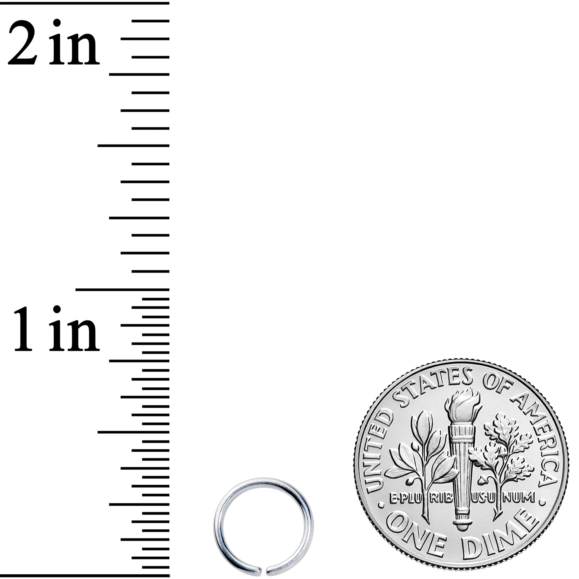 18G 7mm Grade 23 Titanium Bendable Hoop Ring