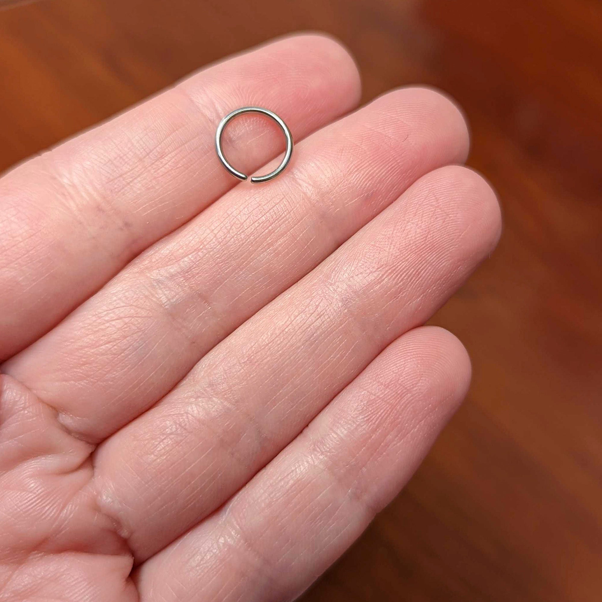 18G 5/16 Grade 23 Titanium Bendable Hoop Ring