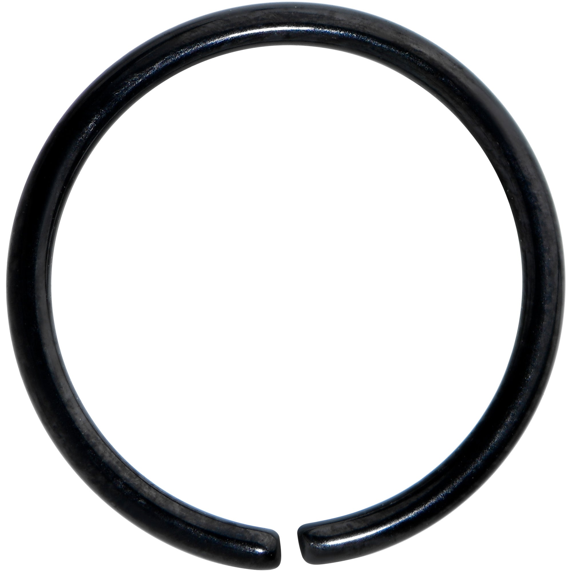 18G 3/8 Black PVD Grade 23 Titanium Bendable Hoop Ring