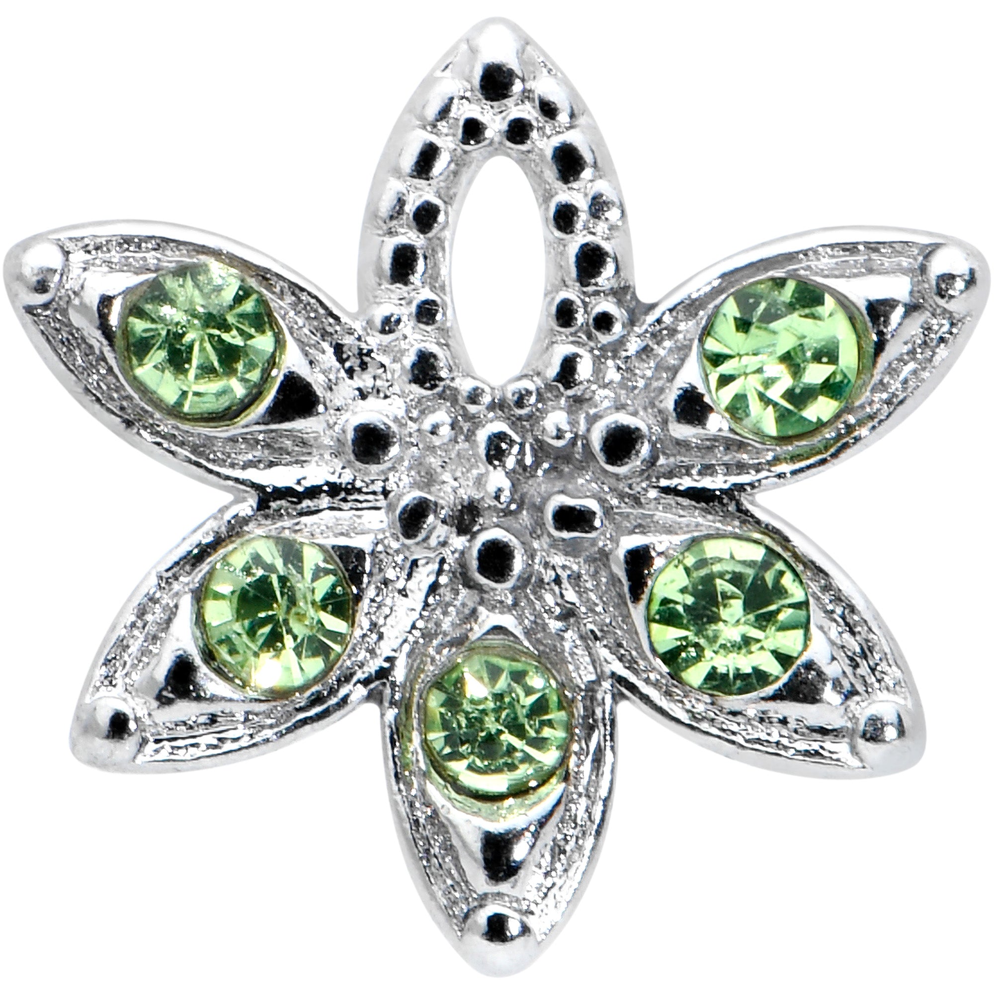 16G 5/16 Green Gem Textured Pot Leaf Labret Monroe Tragus