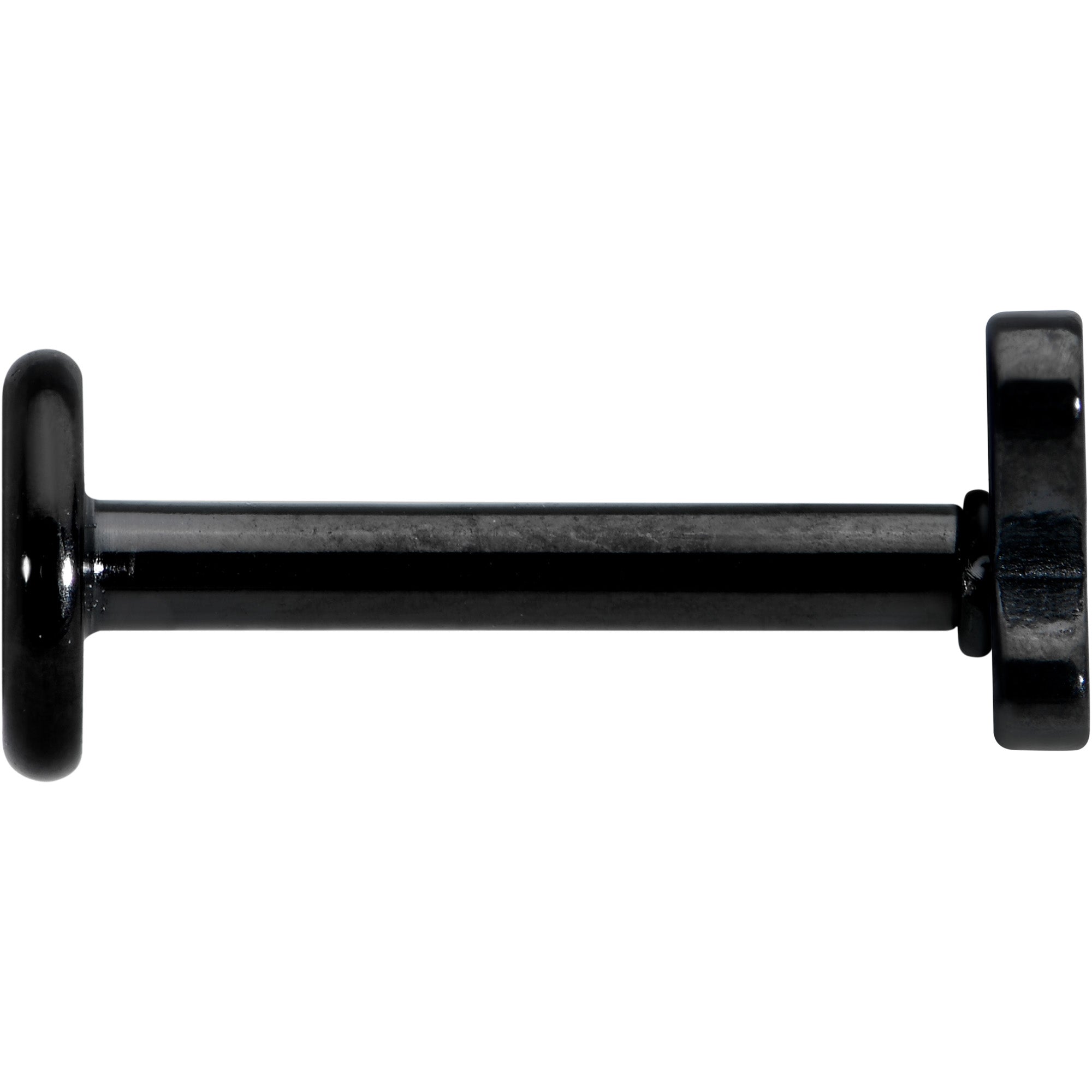 16G 5/16 Black Simple Butterfly Internally Threaded Labret Tragus