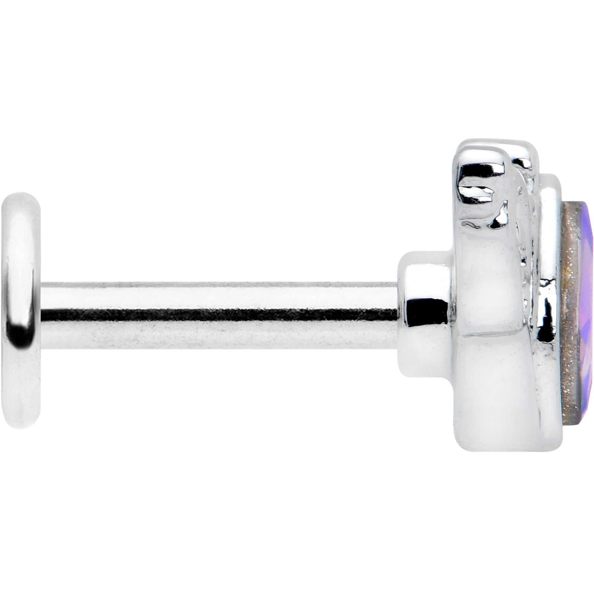 16G 1/4 Aurora Gem Deco Waves Labret