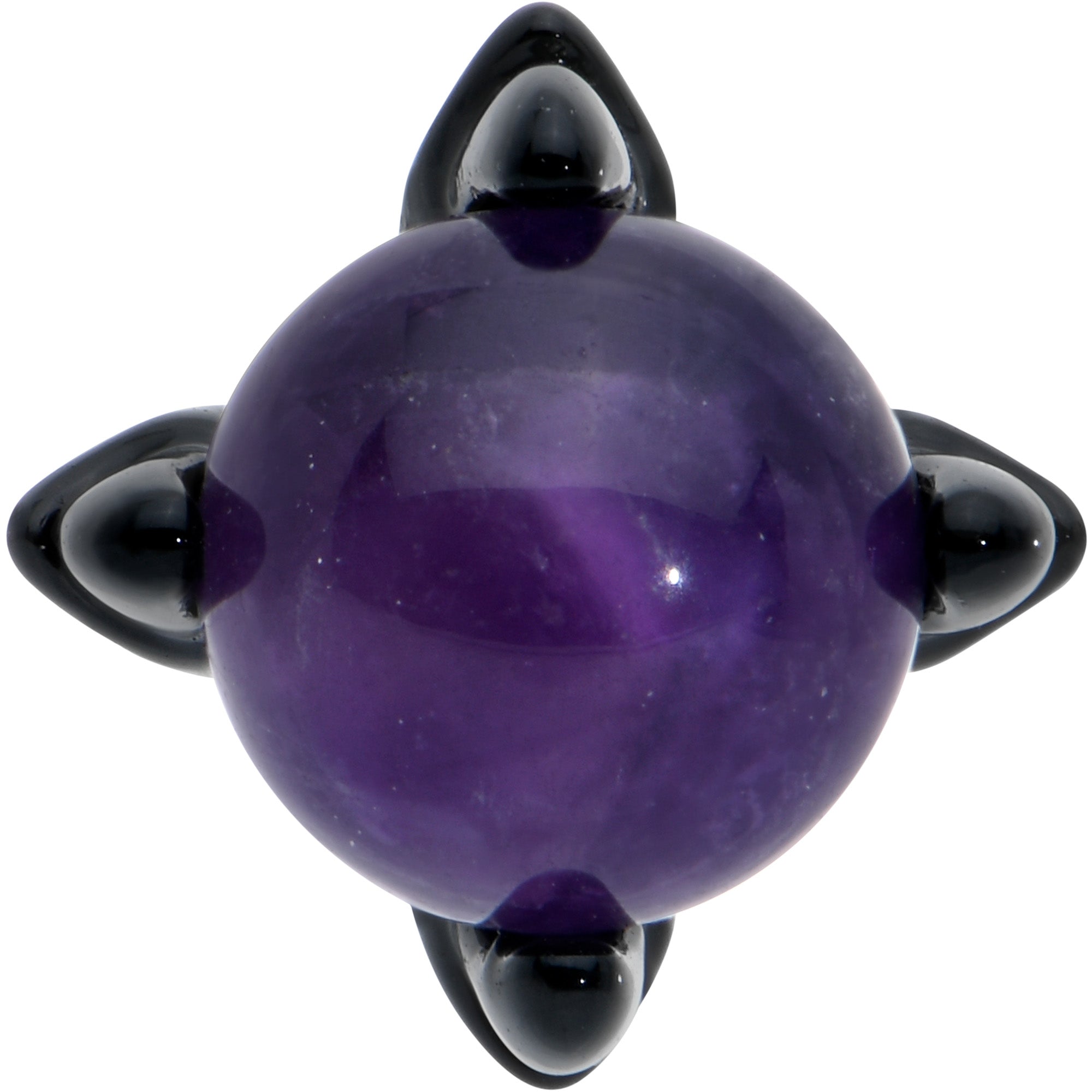 16G 5/16 Purple Amethyst Black Claw Hand Labret Monroe Tragus