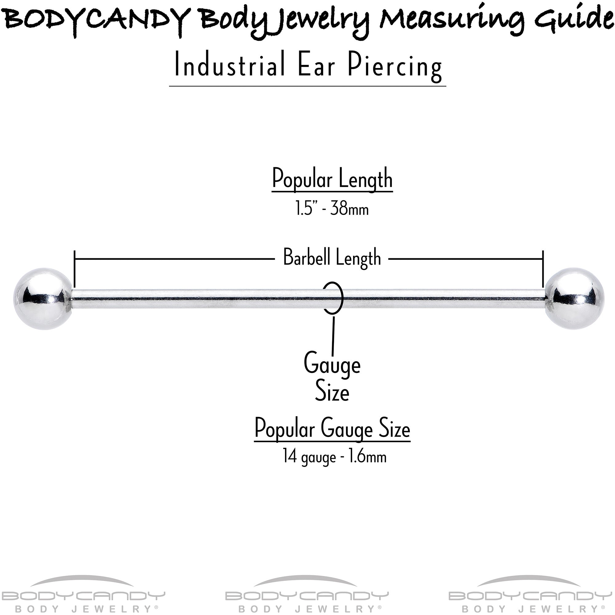 14G Clear Gem Gold Tone Textured Cross Industrial Barbell 38mm