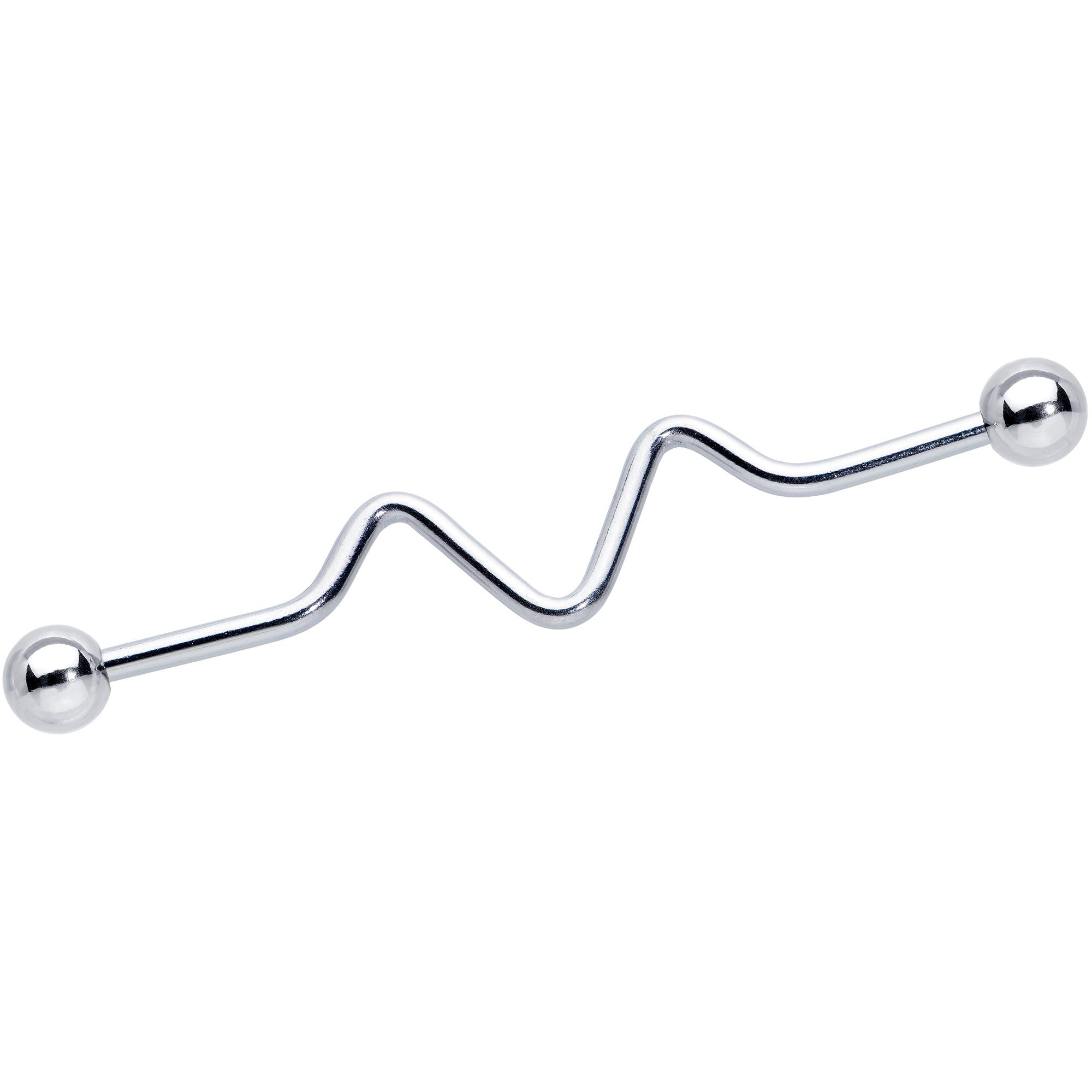 14G Loops Waves Industrial Project Bar 40mm Set of 5