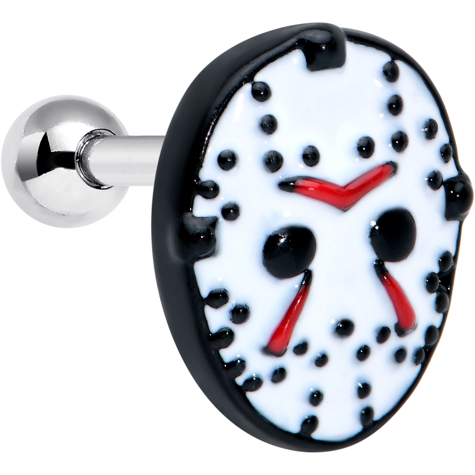 16G 5/16 Licensed Friday the 13th Jason Mask Cartilage Tragus