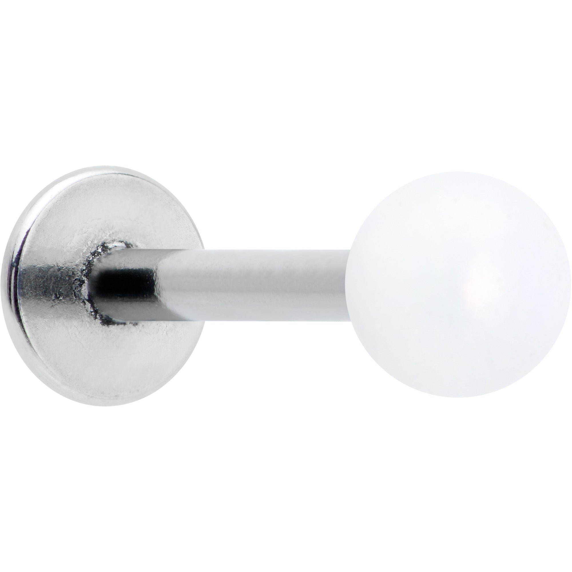 16G 5/16 Matte White Aurora Labret Monroe Tragus