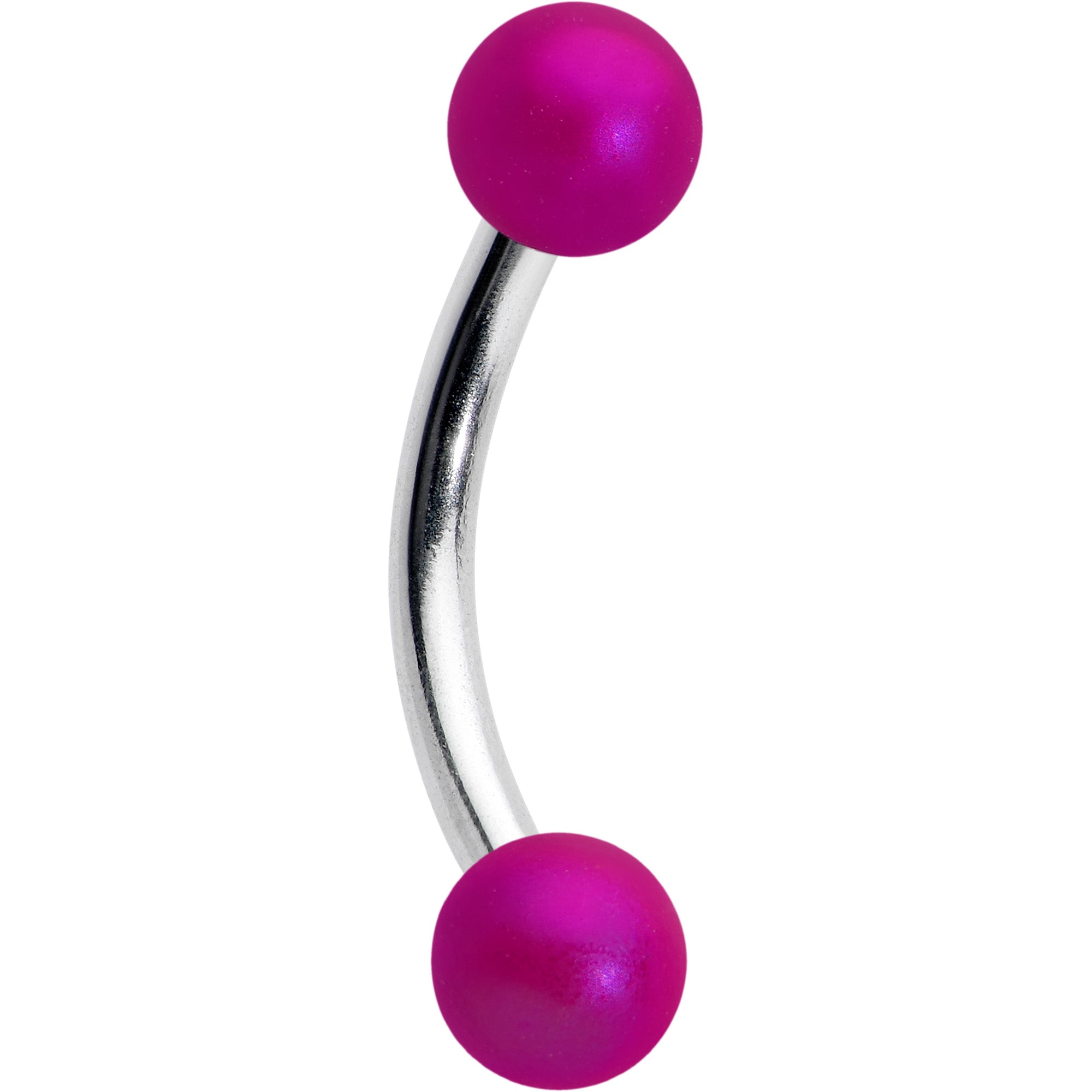 16G 5/16 Matte Purple Aurora Curved Eyebrow Ring