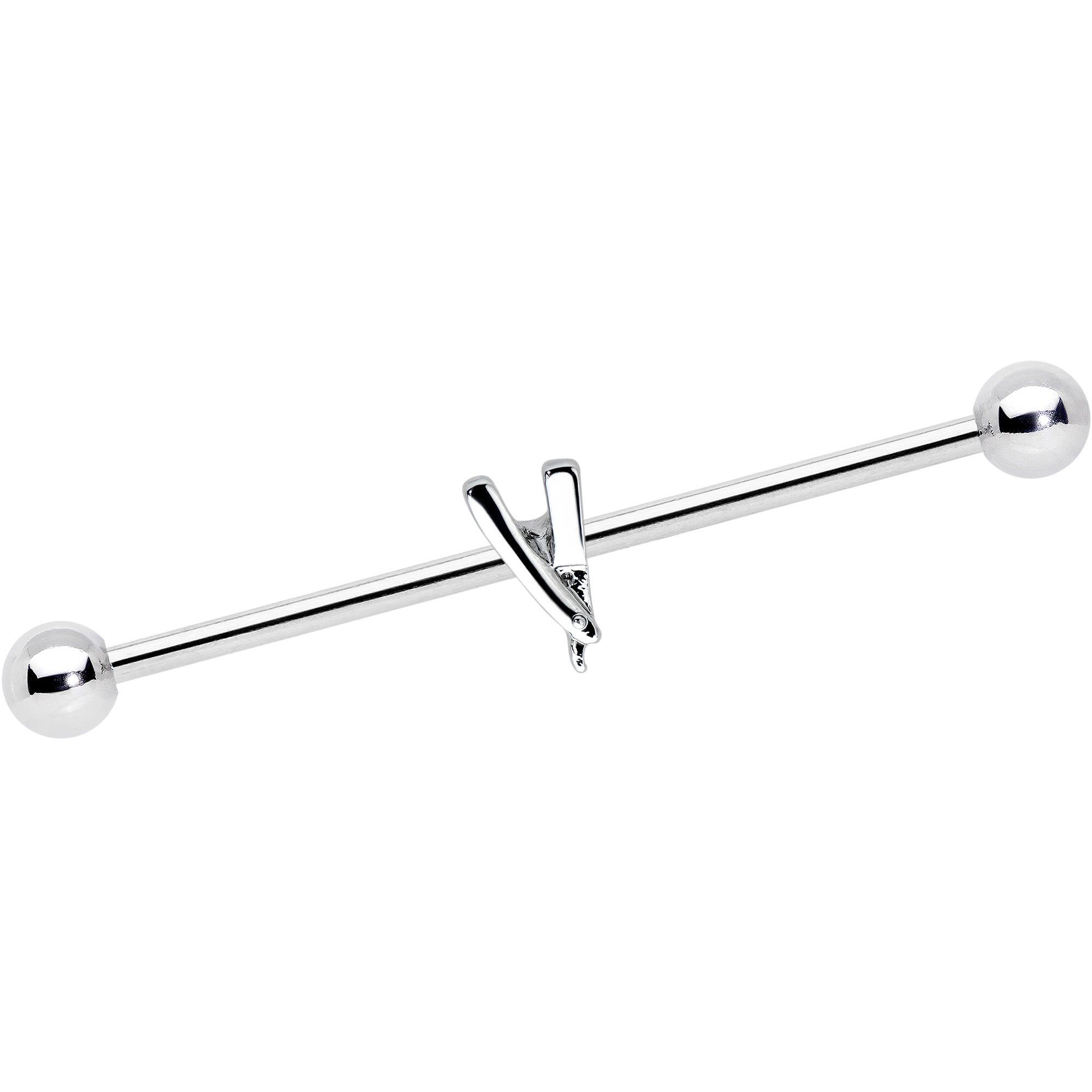 14G Straight Razor Industrial Barbell 38mm
