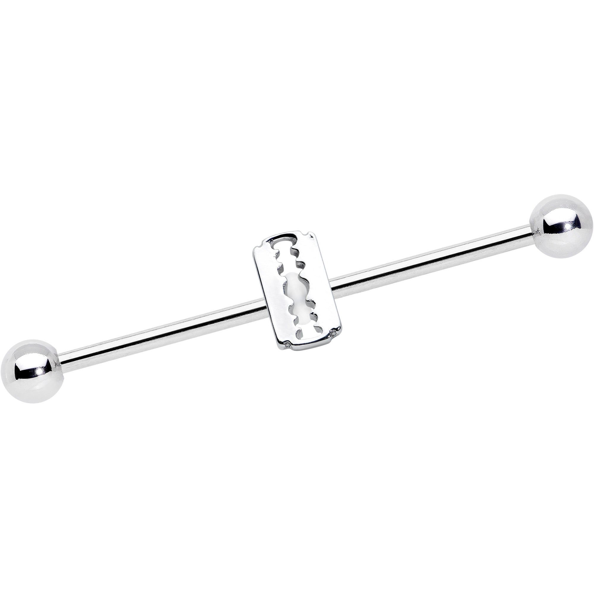 14G Razor Blade Industrial Barbell 38mm