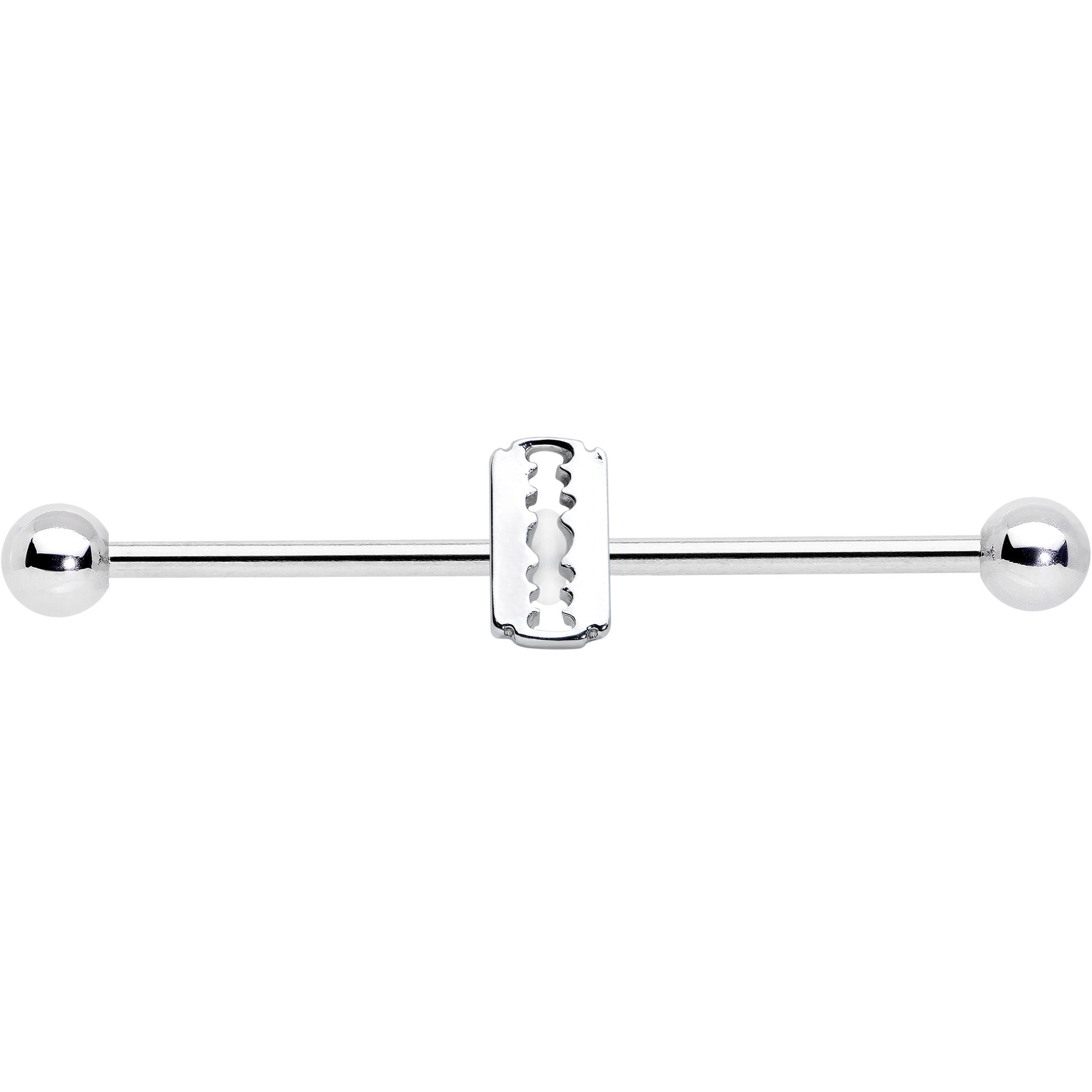 14G Razor Blade Industrial Barbell 38mm