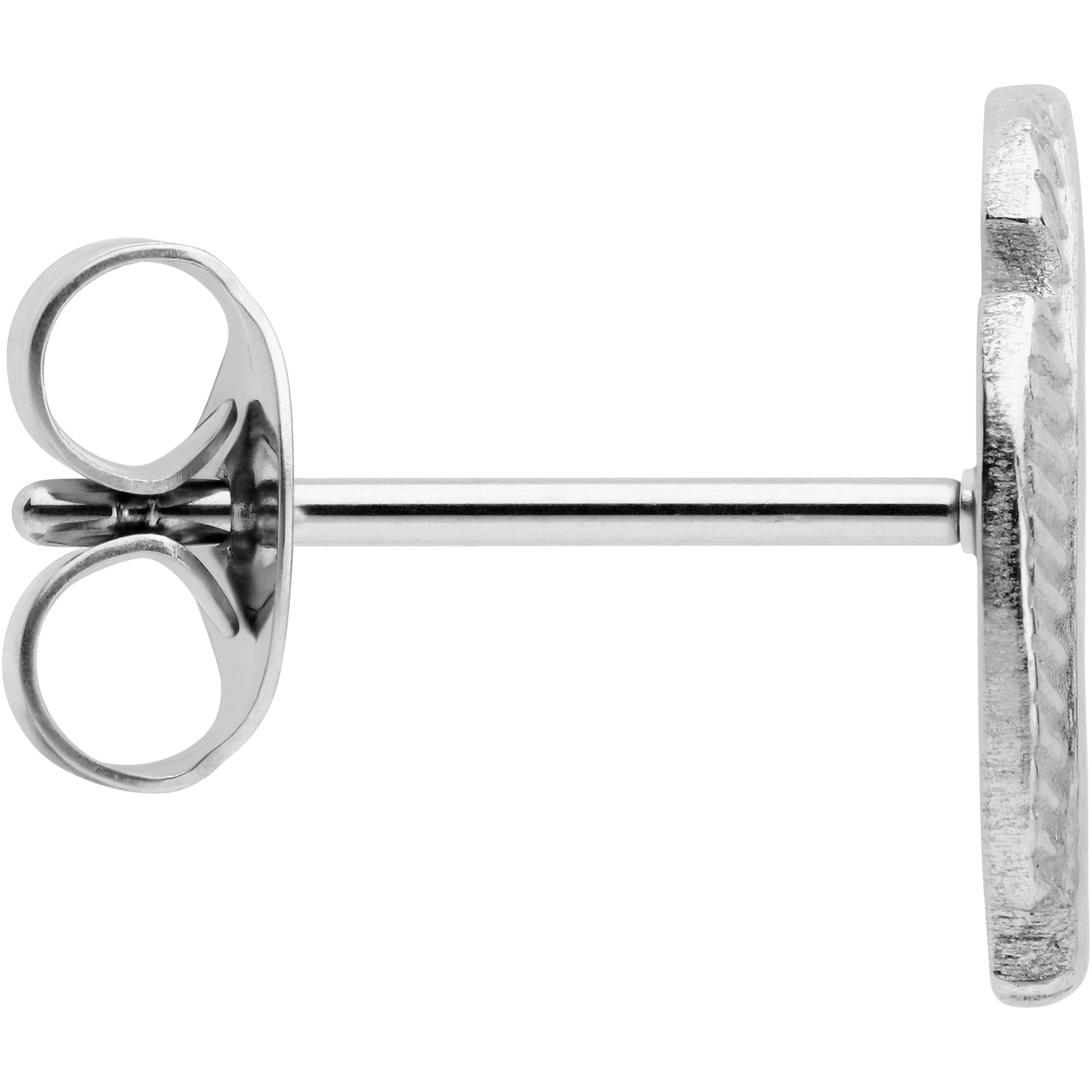 20G ASTM F-136 Implant Grade Titanium Fashion Feathers Stud Earrings