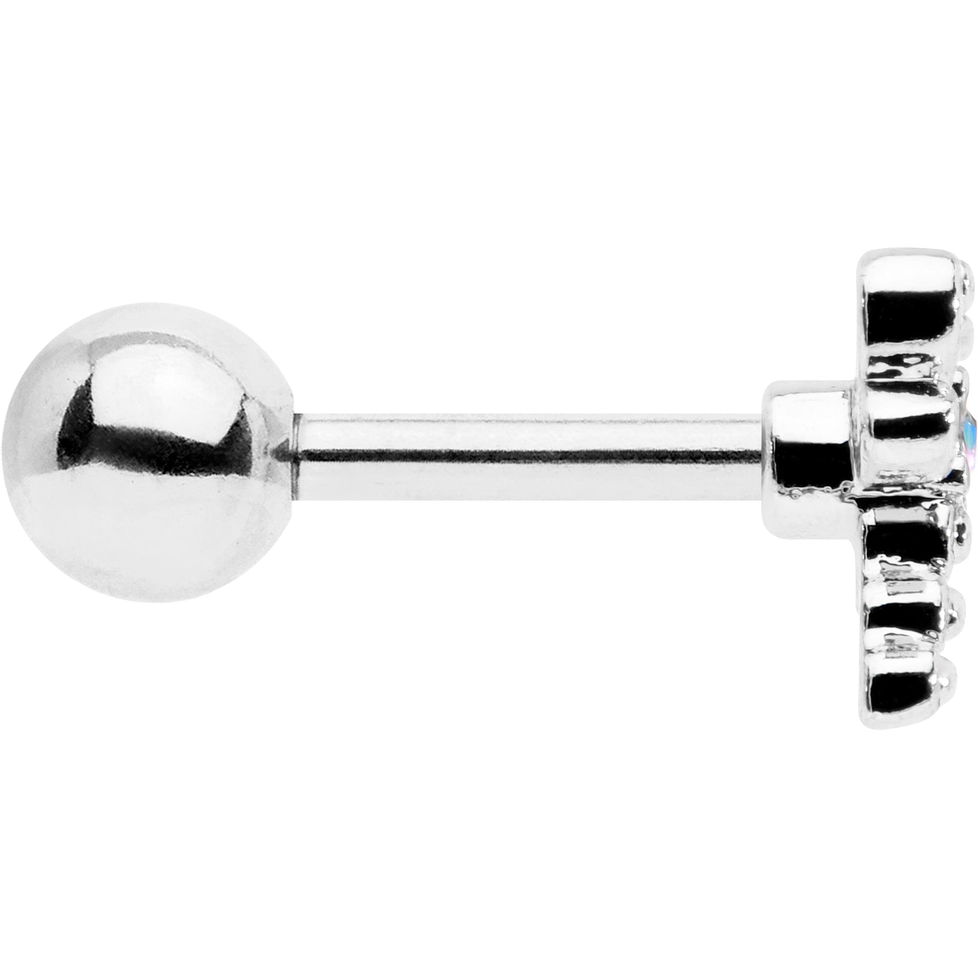 16G 1/4 Aurora Gem Ornate Dragonfly Cartilage Tragus Earring