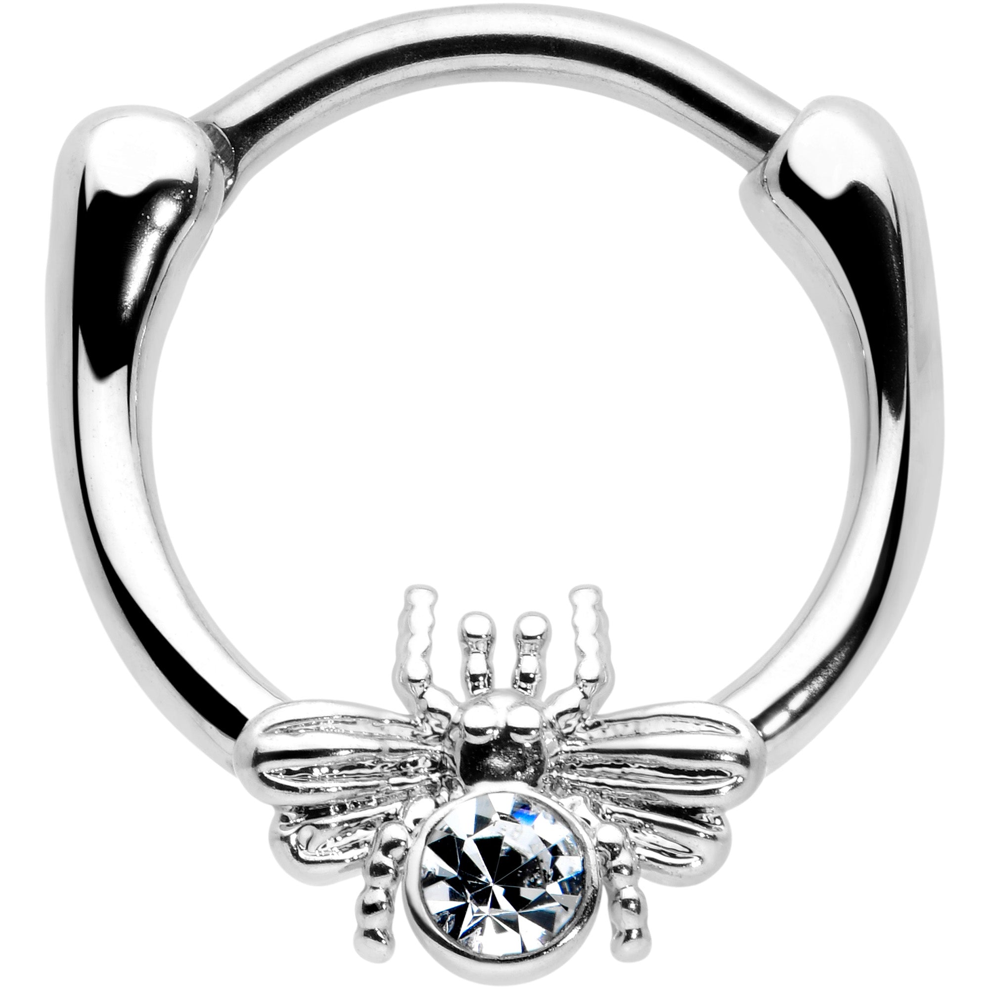 16G 5/16 Clear Gem Ultra Fly Cartilage Clicker