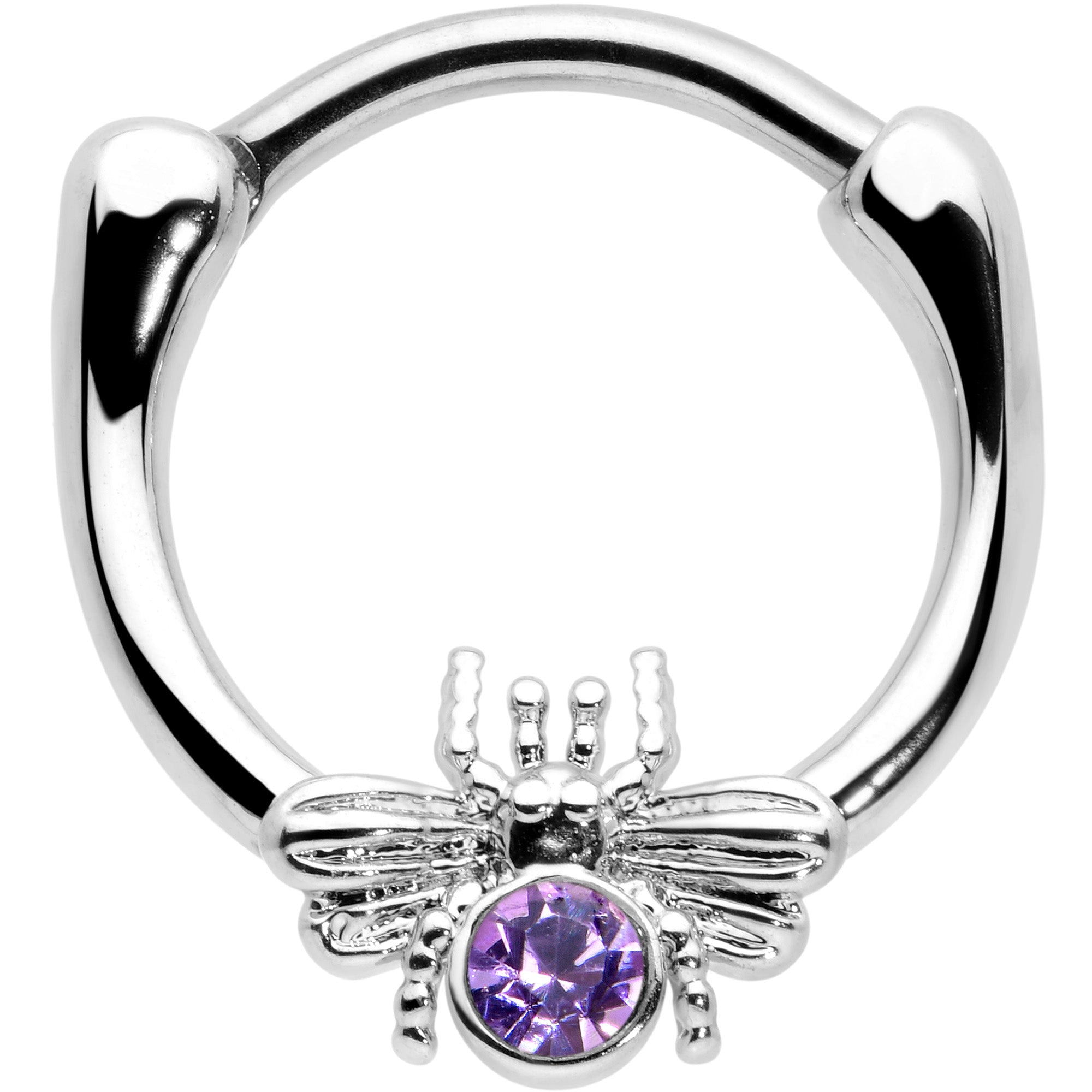 16G 5/16 Purple Gem Ultra Fly Cartilage Clicker