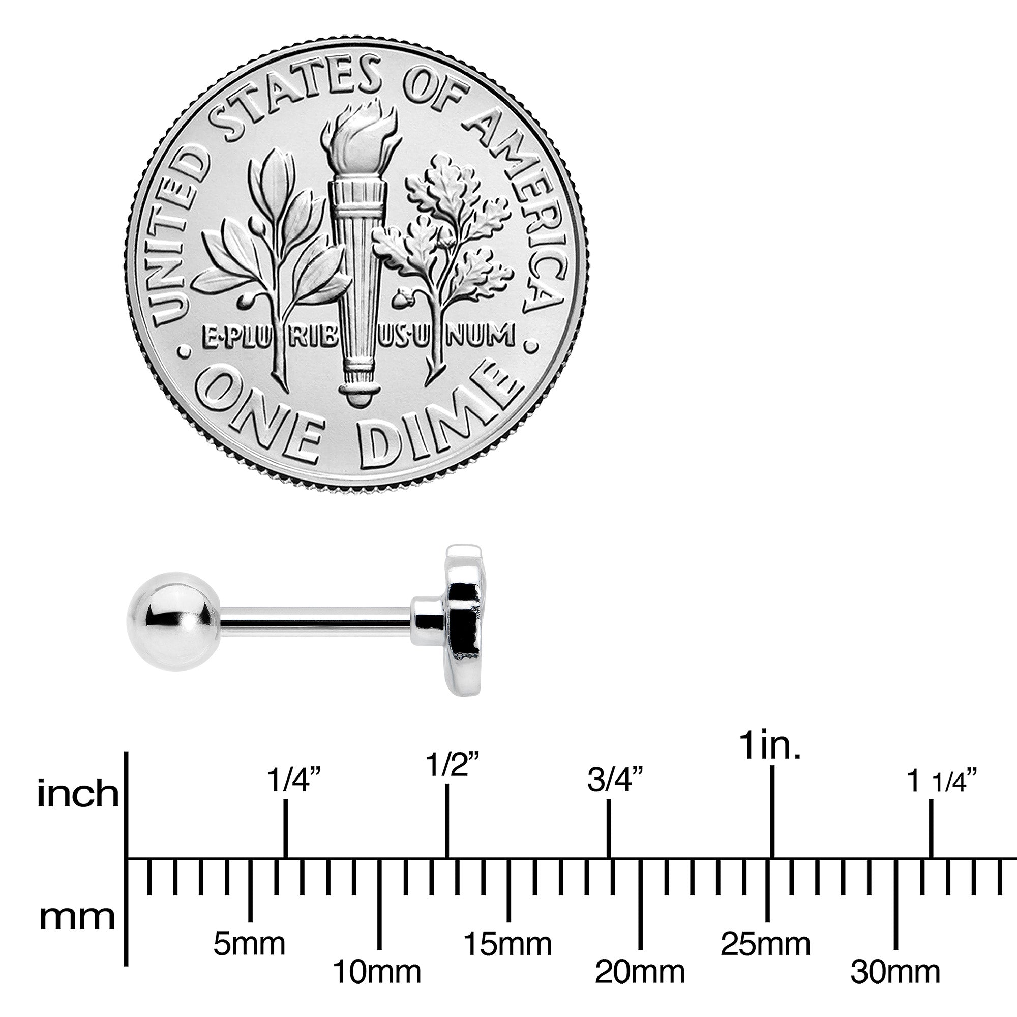 16G 5/16 Autumn Acorn Brown Orange Cartilage Tragus Earring