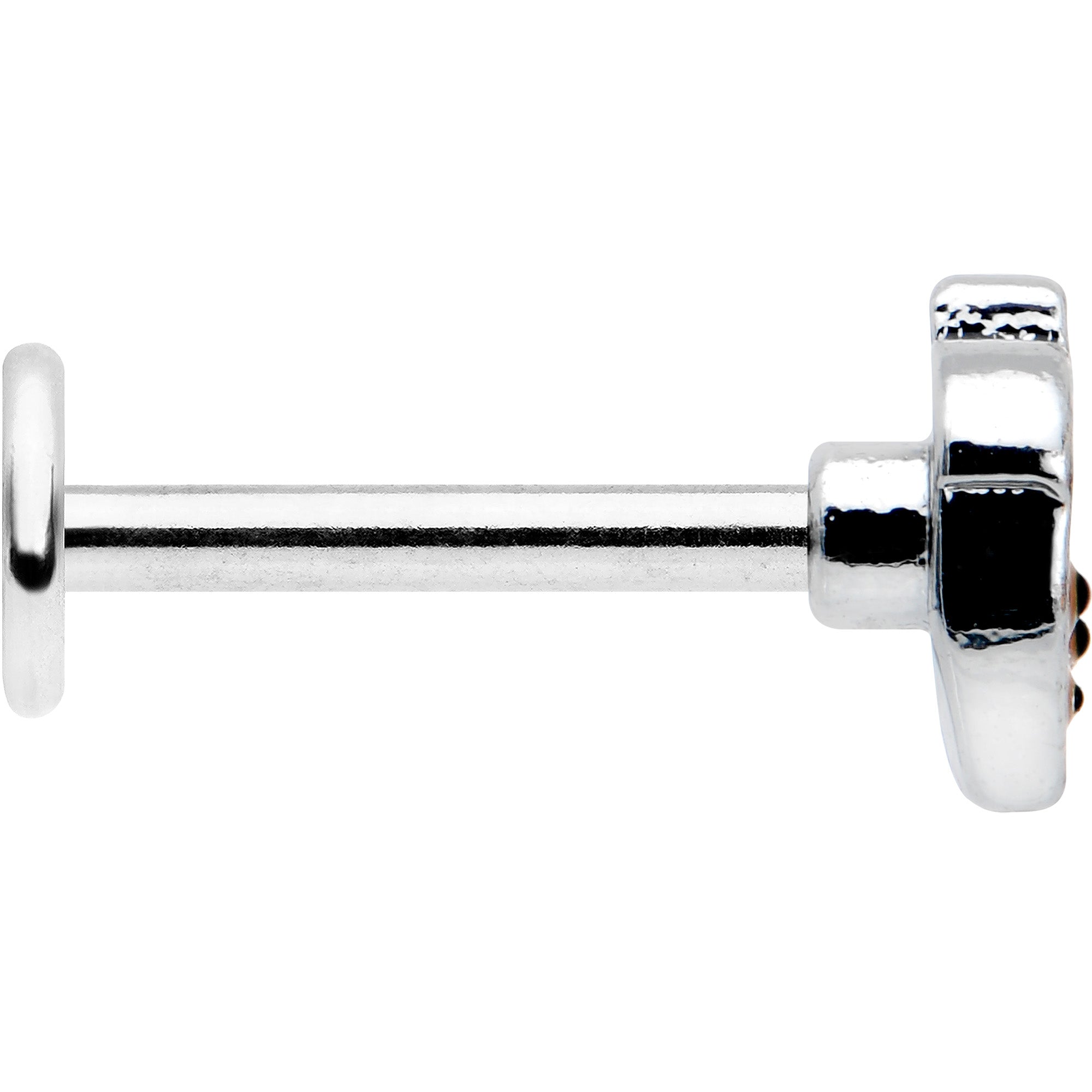 16G 5/16 Acorn Face Brown Autumn Labret Monroe Tragus