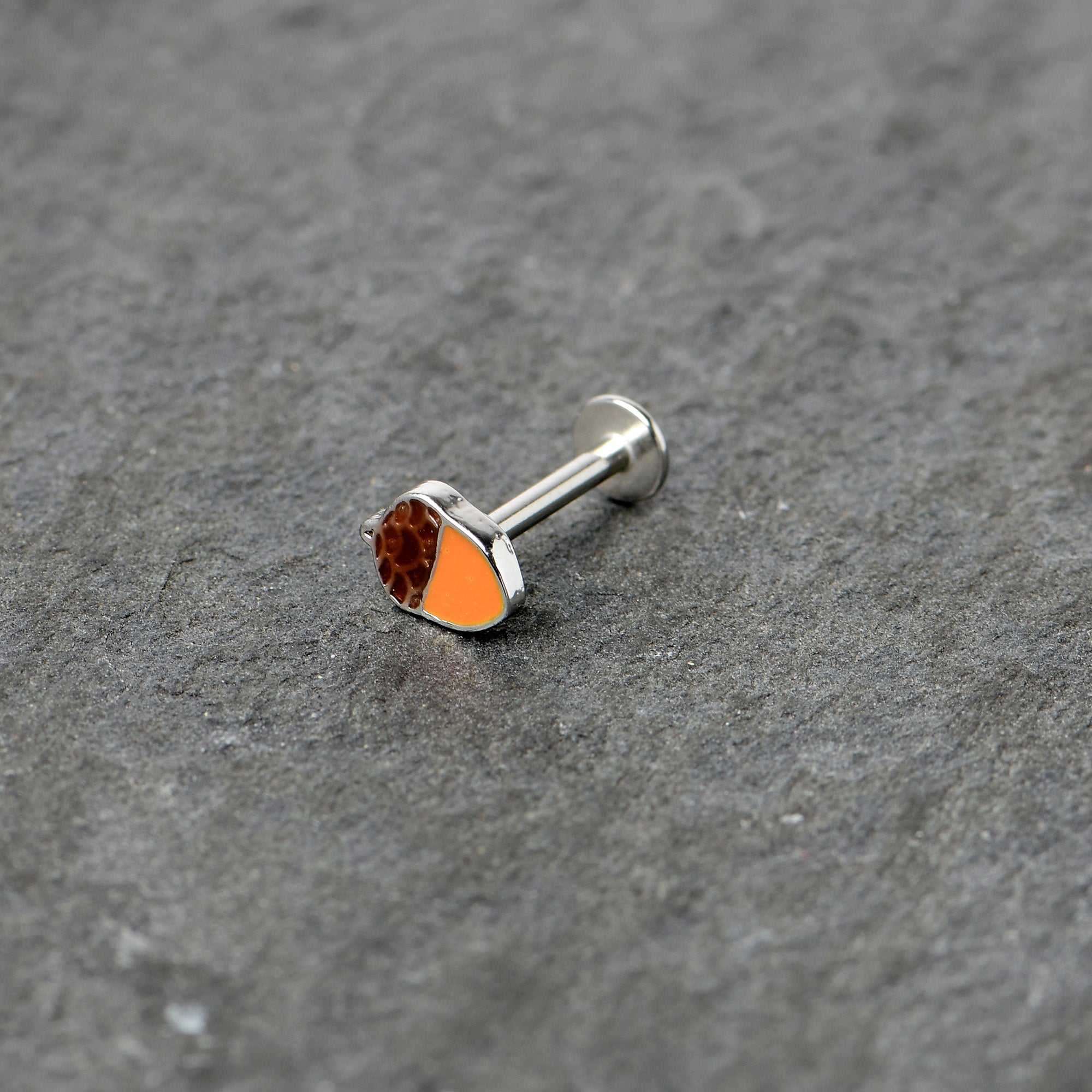 16G 5/16 Autumn Acorn Orange Brown Labret Monroe Tragus