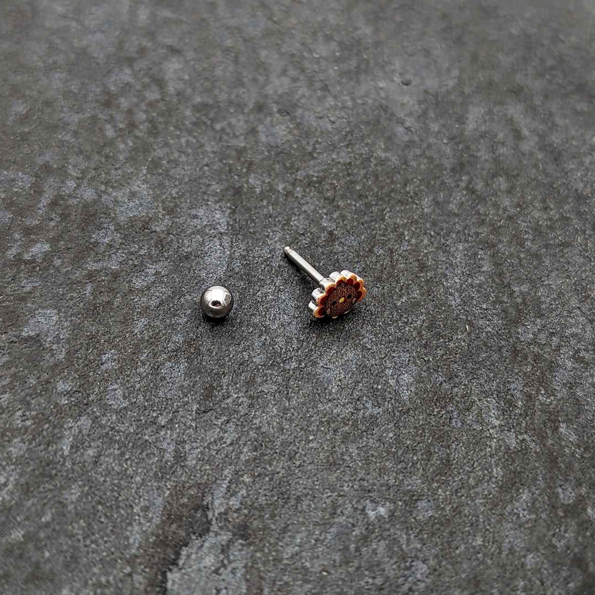 16G 5/16 Sweet Tiny Turkey Thanksgiving Cartilage Tragus Earring
