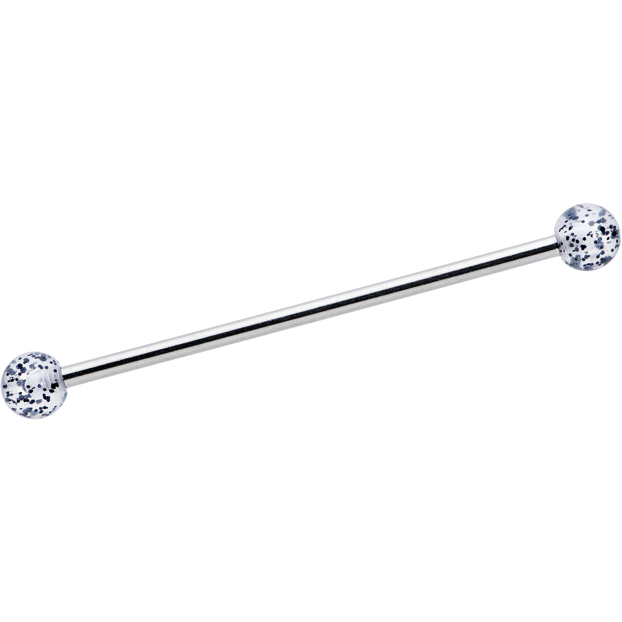 14G Black Tie Ghosts Glow in Dark Industrial Barbell 38mm Set of 3