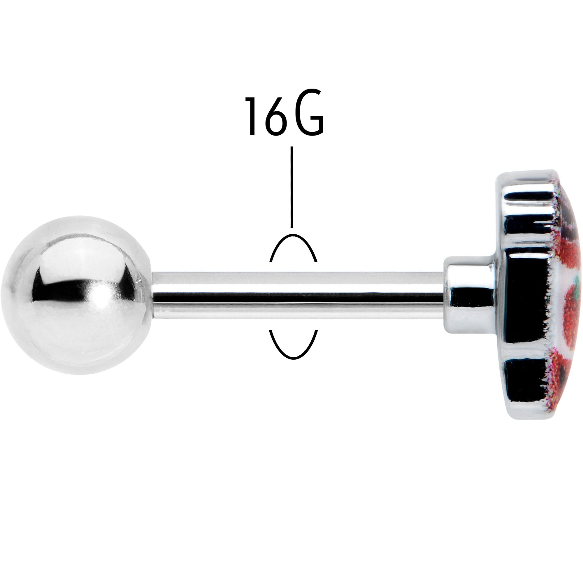 16G 5/16 Sweet Pumpkin Latte Autumn Cartilage Tragus Earring