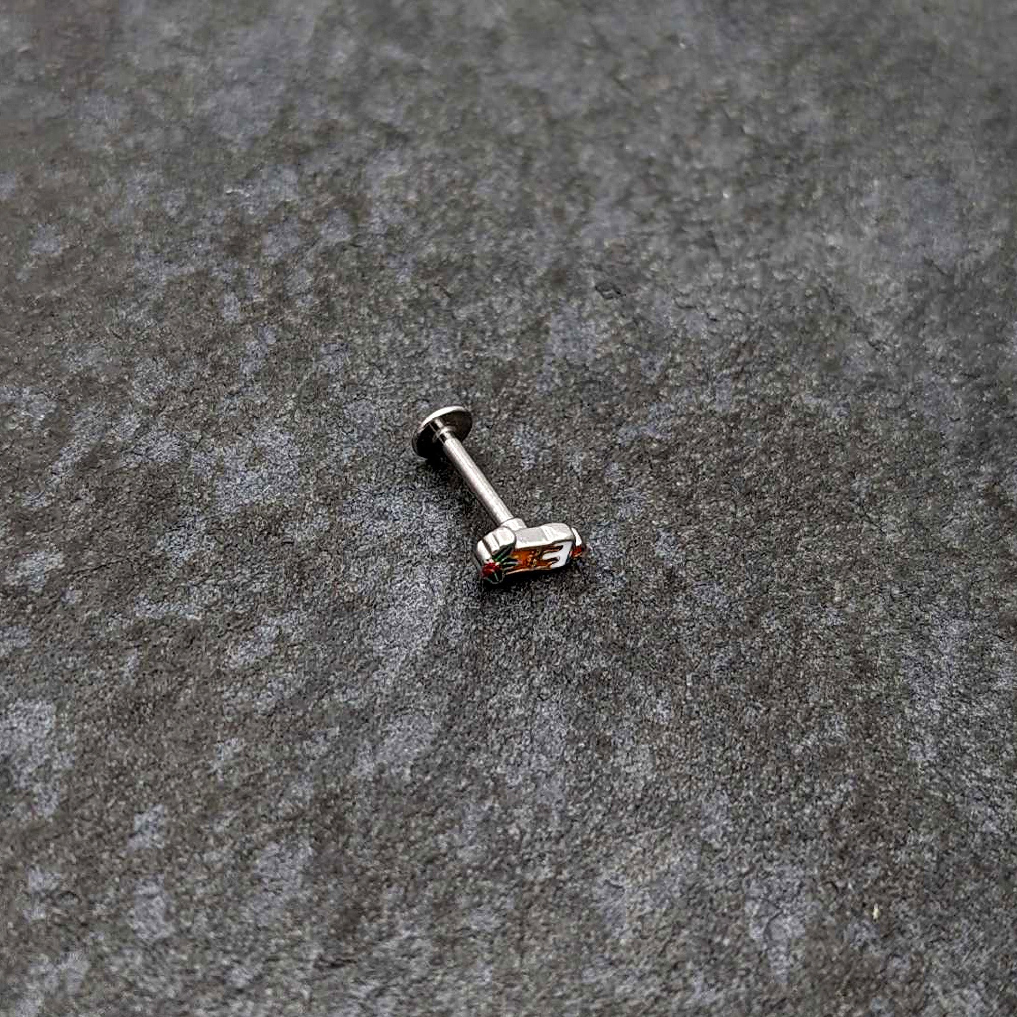 16G 5/16 Sweet Holiday Christmas Candle Labret Monroe Tragus