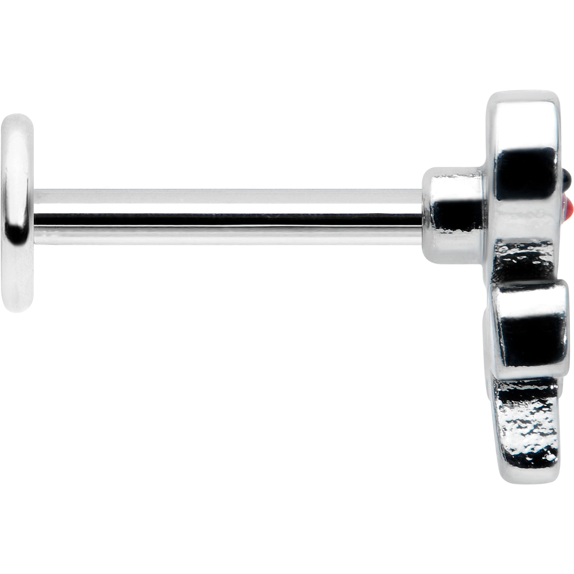 16G 5/16 Sweet Happy Heart Lollipop Labret Monroe Tragus