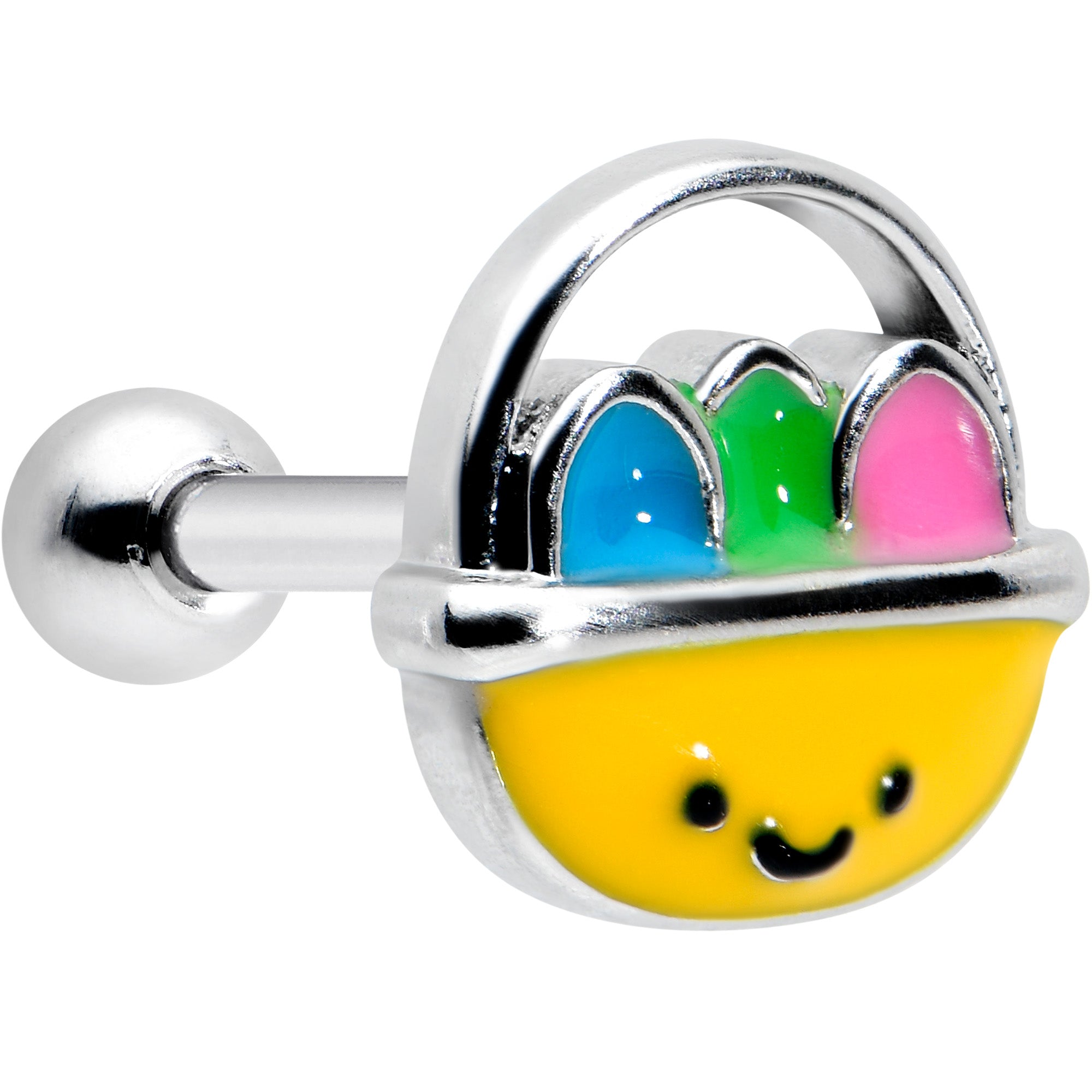 16G 5/16 Celebration Easter Basket Cartilage Tragus Earring