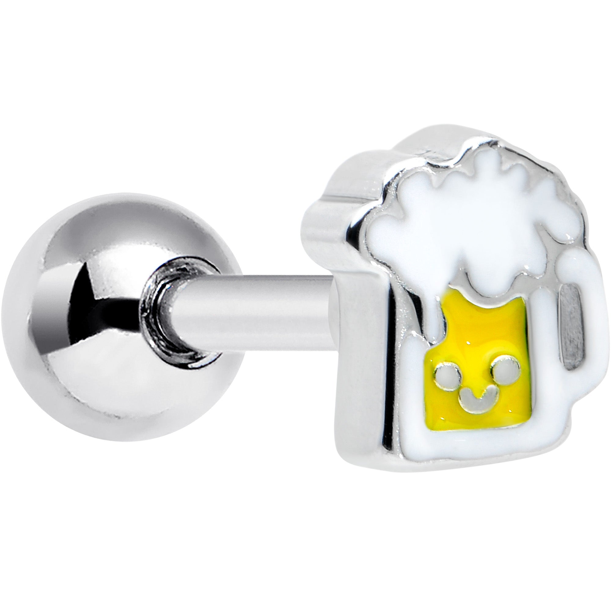 16G 1/4 Sweet Happy Beer St Patricks Cartilage Tragus Earring