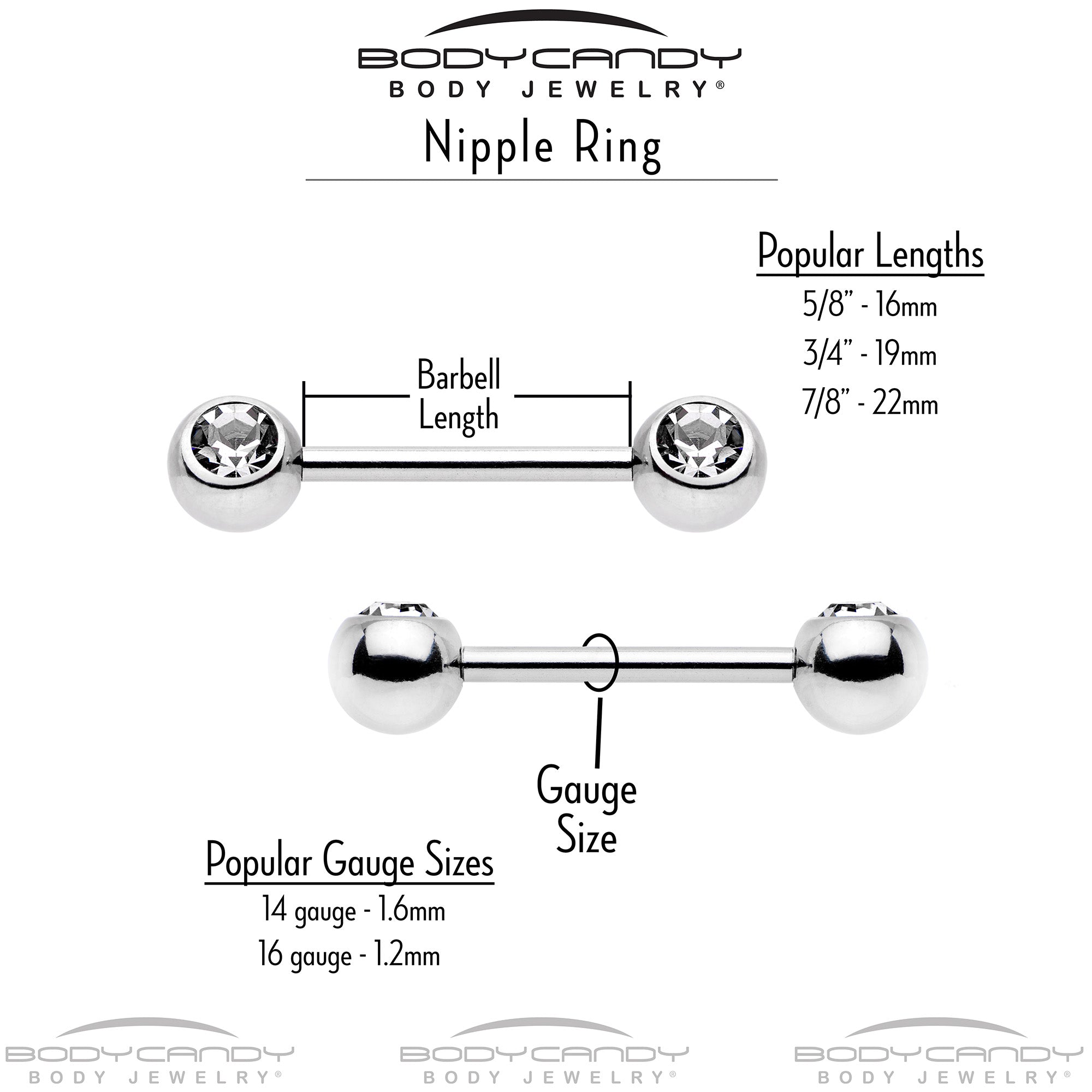 14G 9/16 Yellow Gem Daisy Bee Glittery Barbell Nipple Ring Set