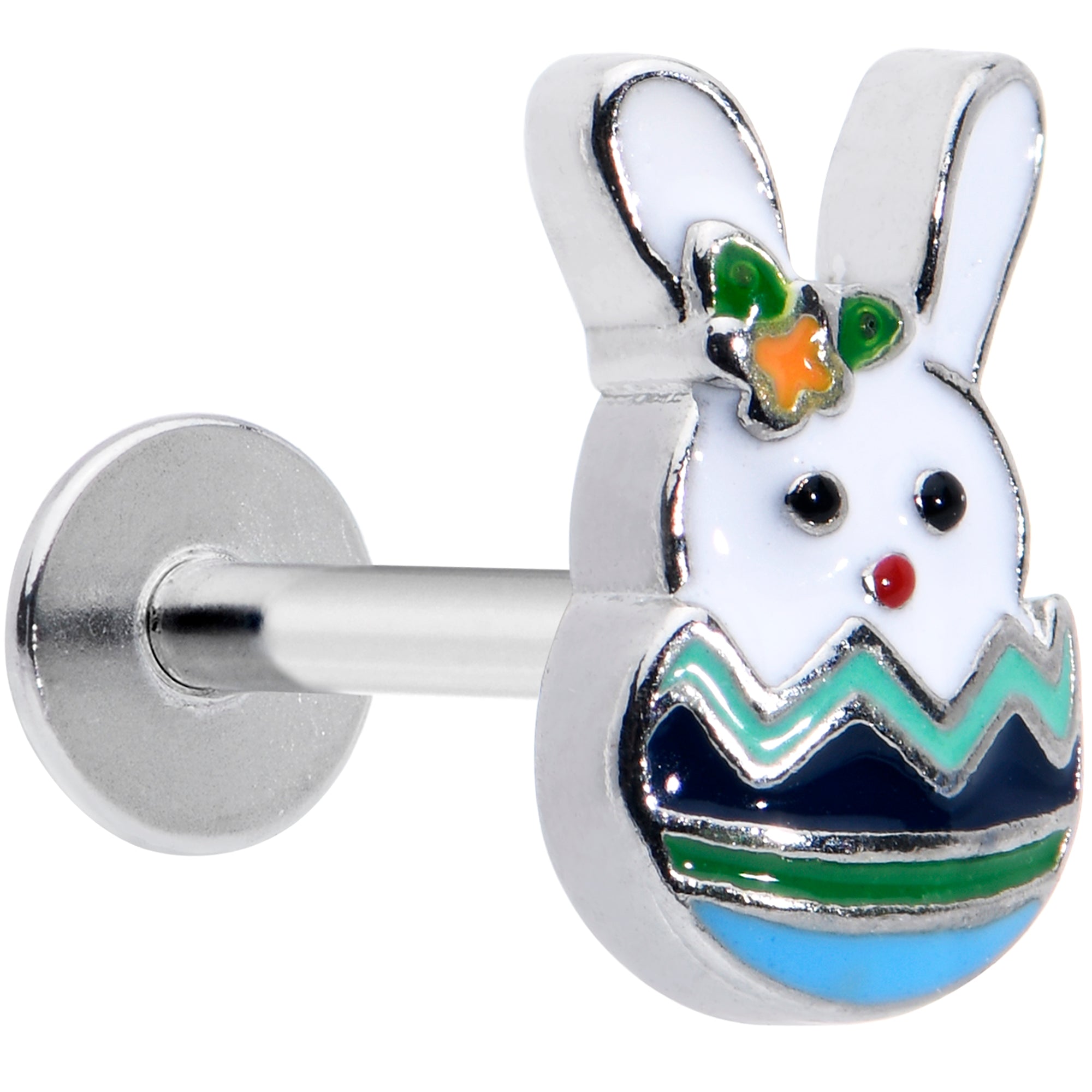 16G 5/16 Easter Egg Bunny Labret Monroe Tragus