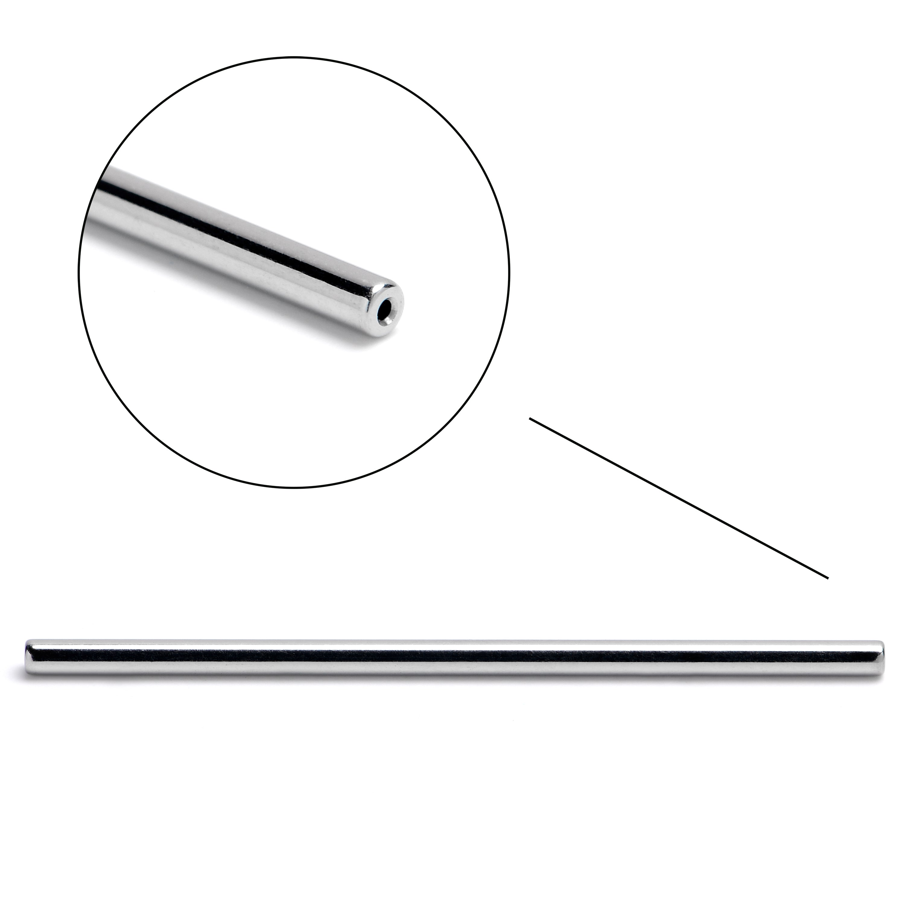 14G 38mm ASTM F-136 Implant Grade Titanium Threadless Replacement Barbell