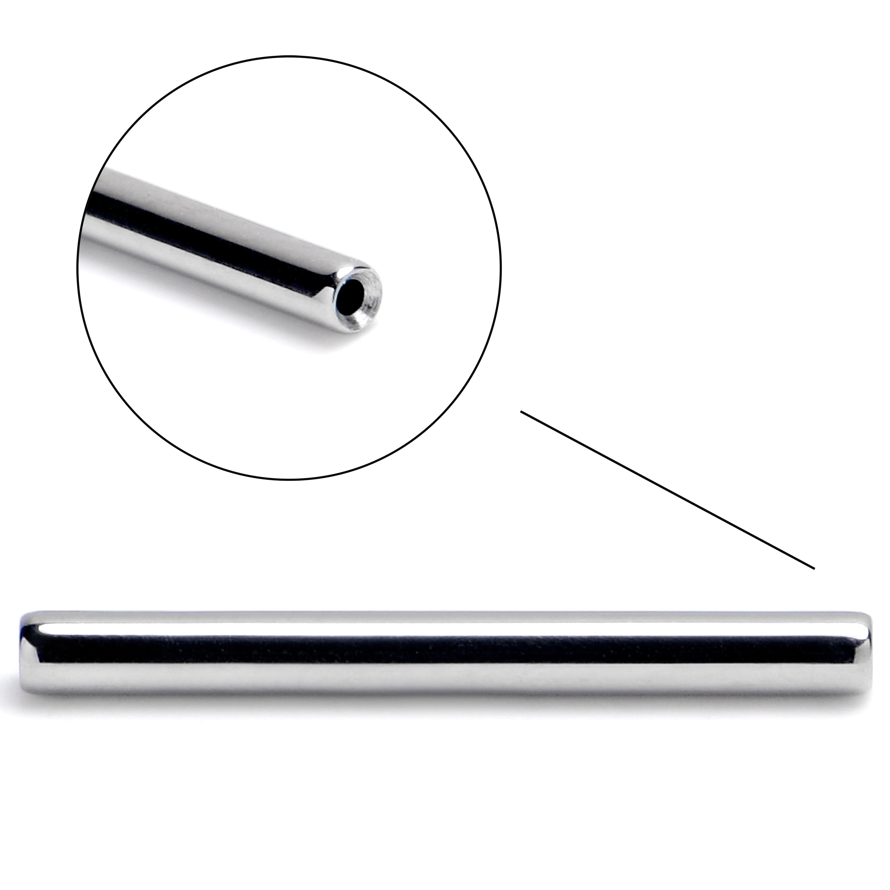 16G 1/2 ASTM F-136 Implant Grade Titanium Threadless Replacement Barbell