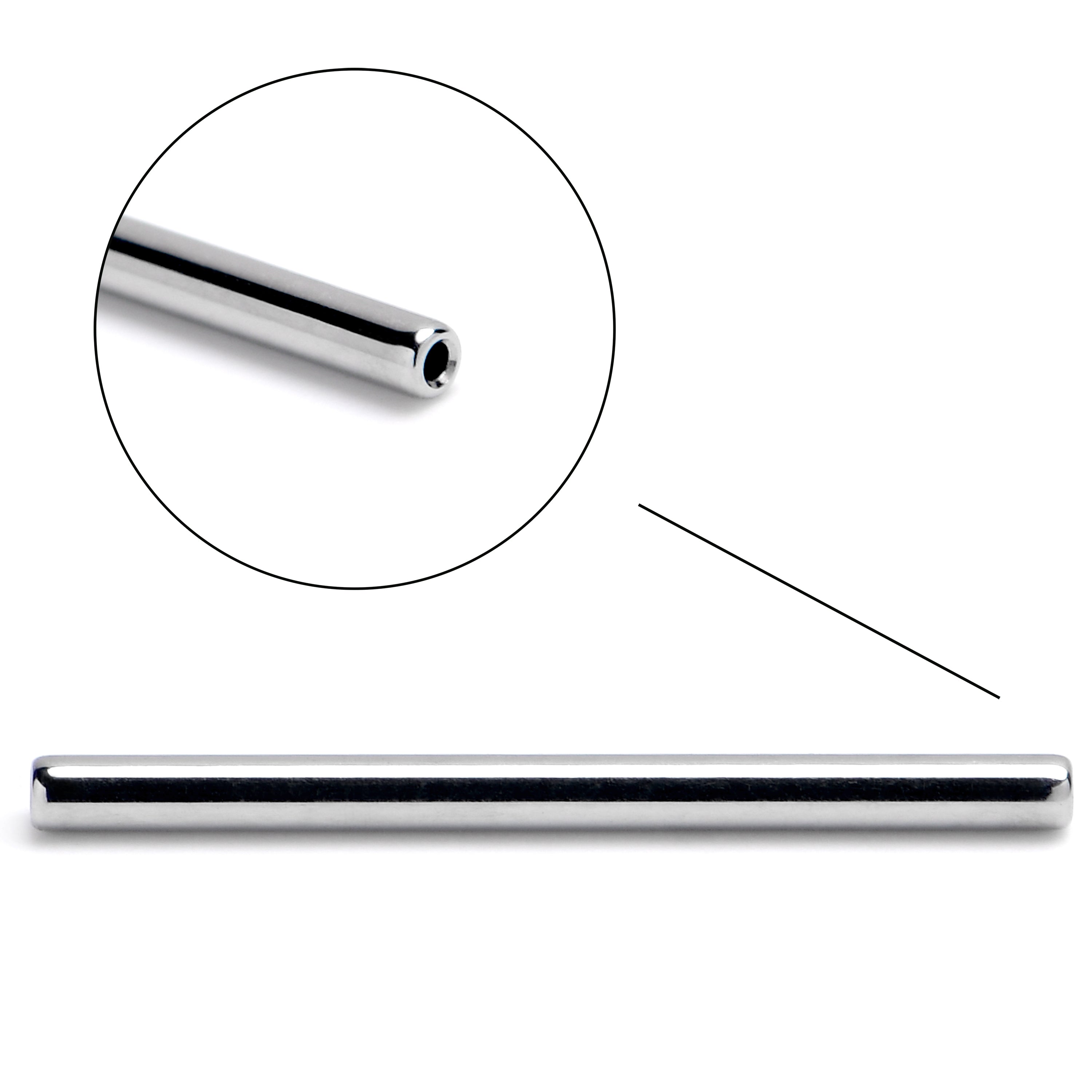 16G 5/8 ASTM F-136 Implant Grade Titanium Threadless Replacement Barbell