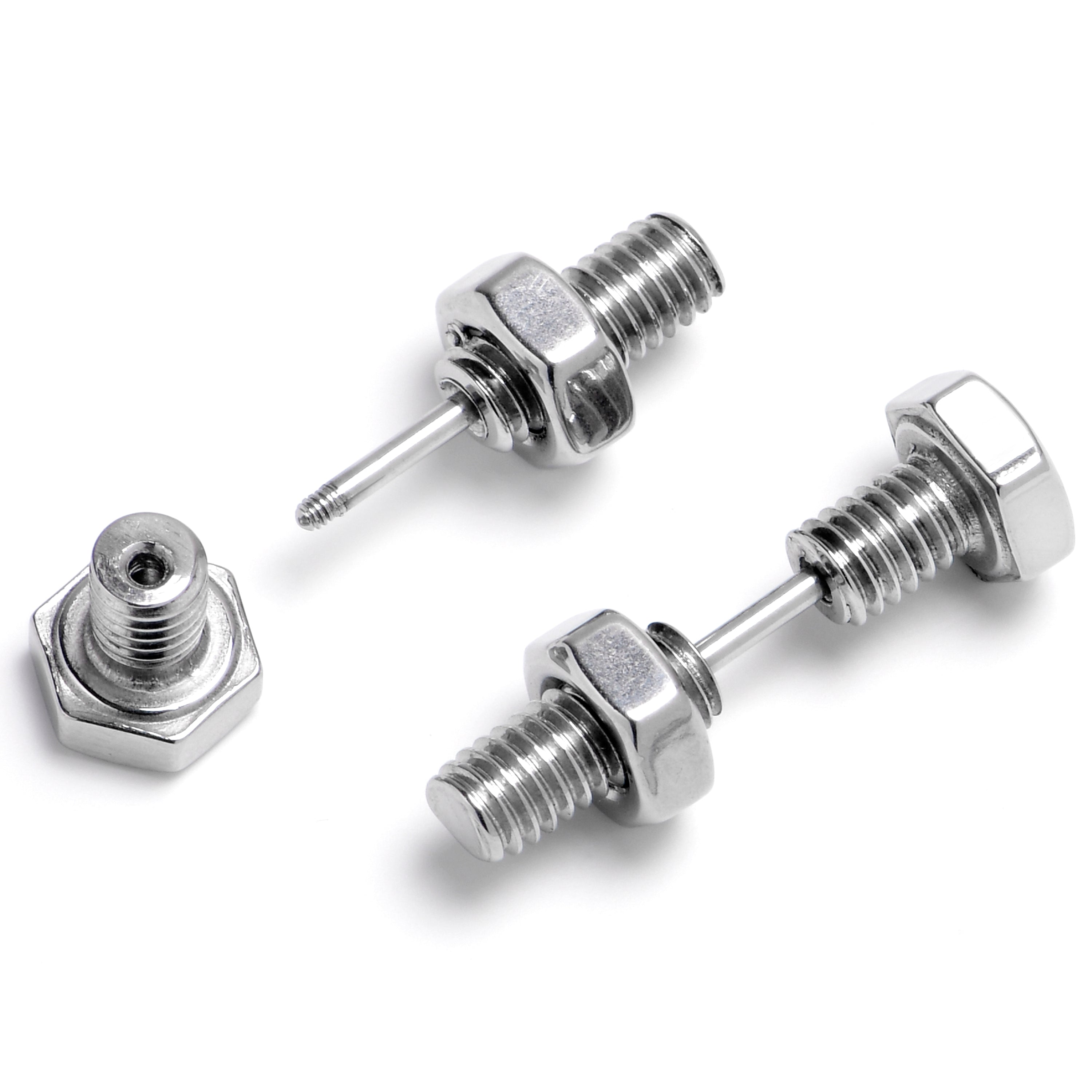 16G Optical Illusion Bolt Nuts And Bolts Cheater Plug Set