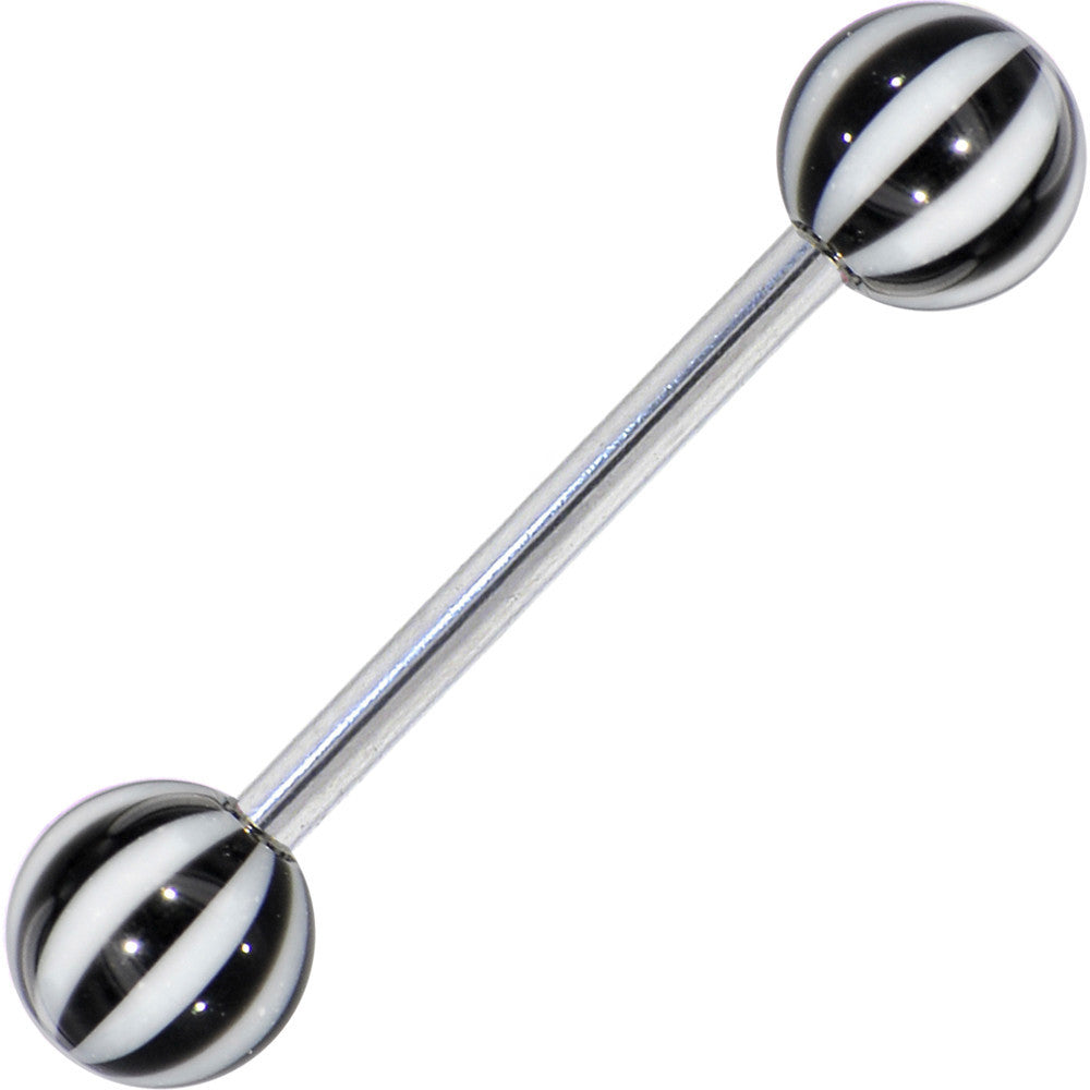Midnight BEACH BALL Barbell Tongue Ring