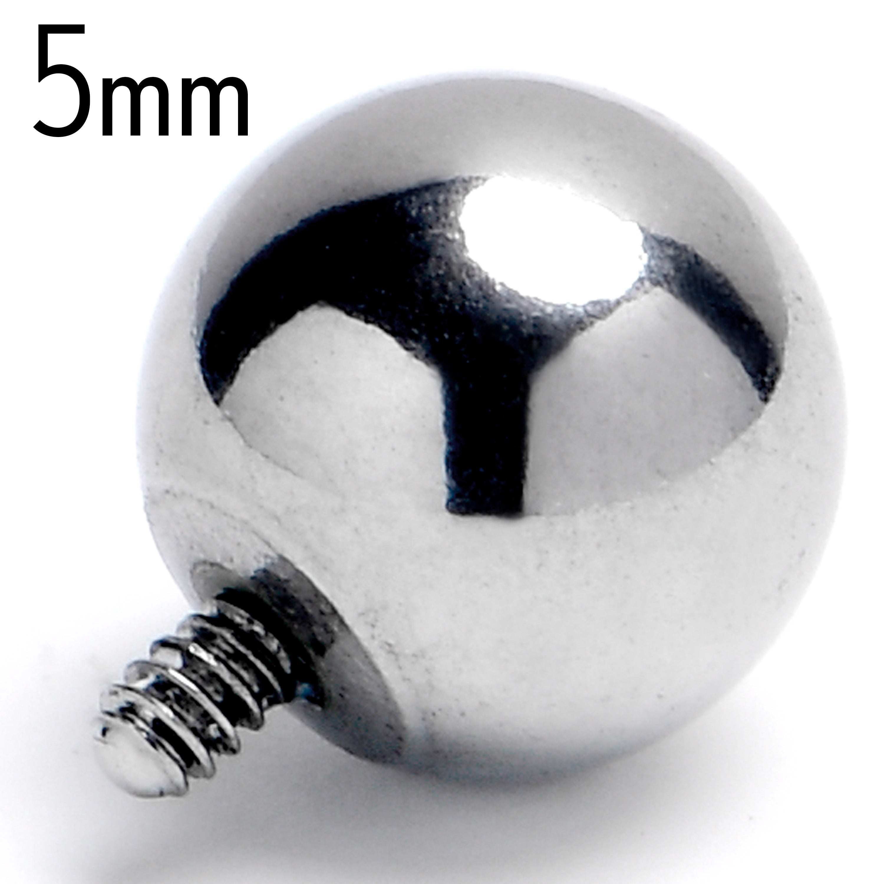16G 5mm Replacement Ball End Internally Threaded Jewelry