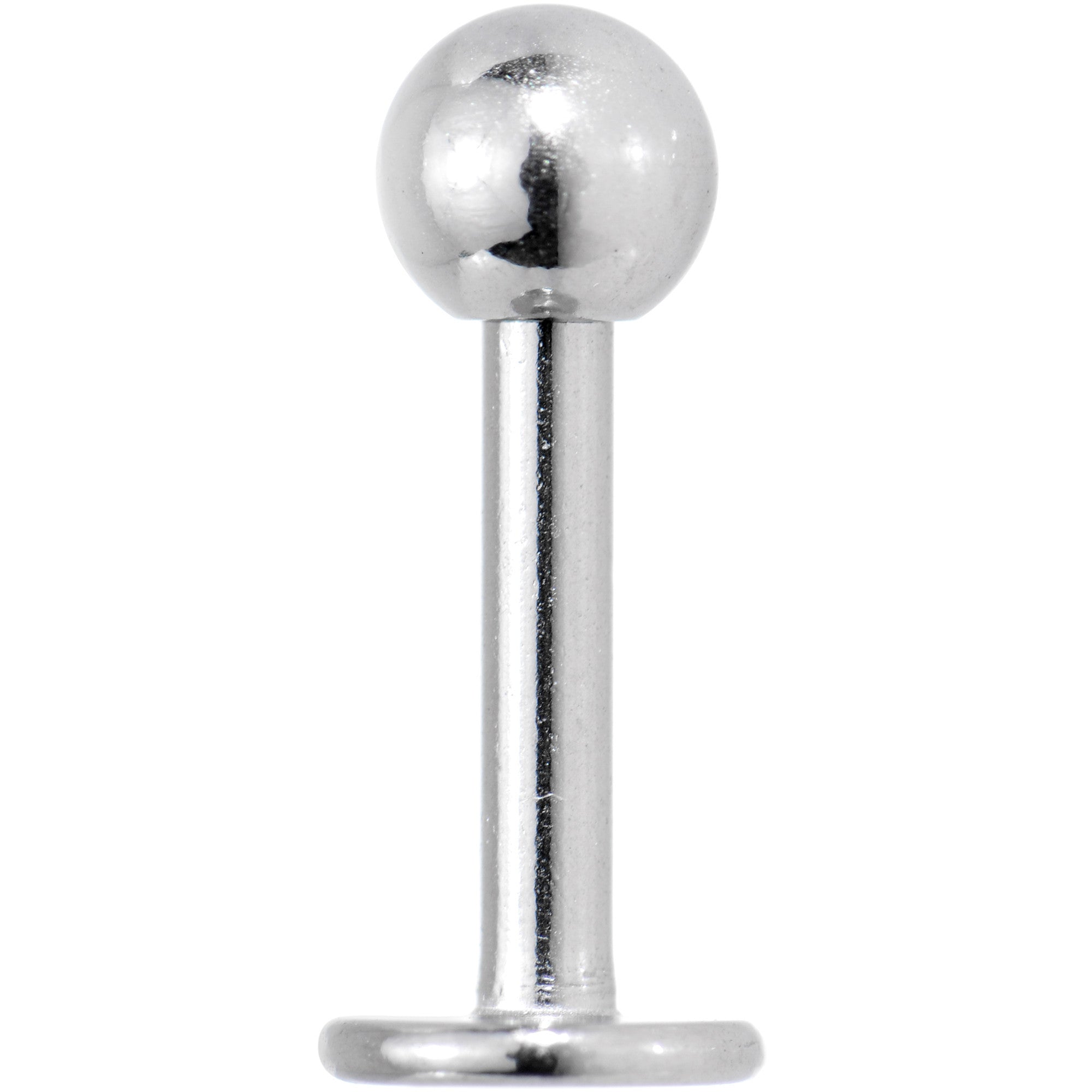 Silver BALL Labret Body Jewelry