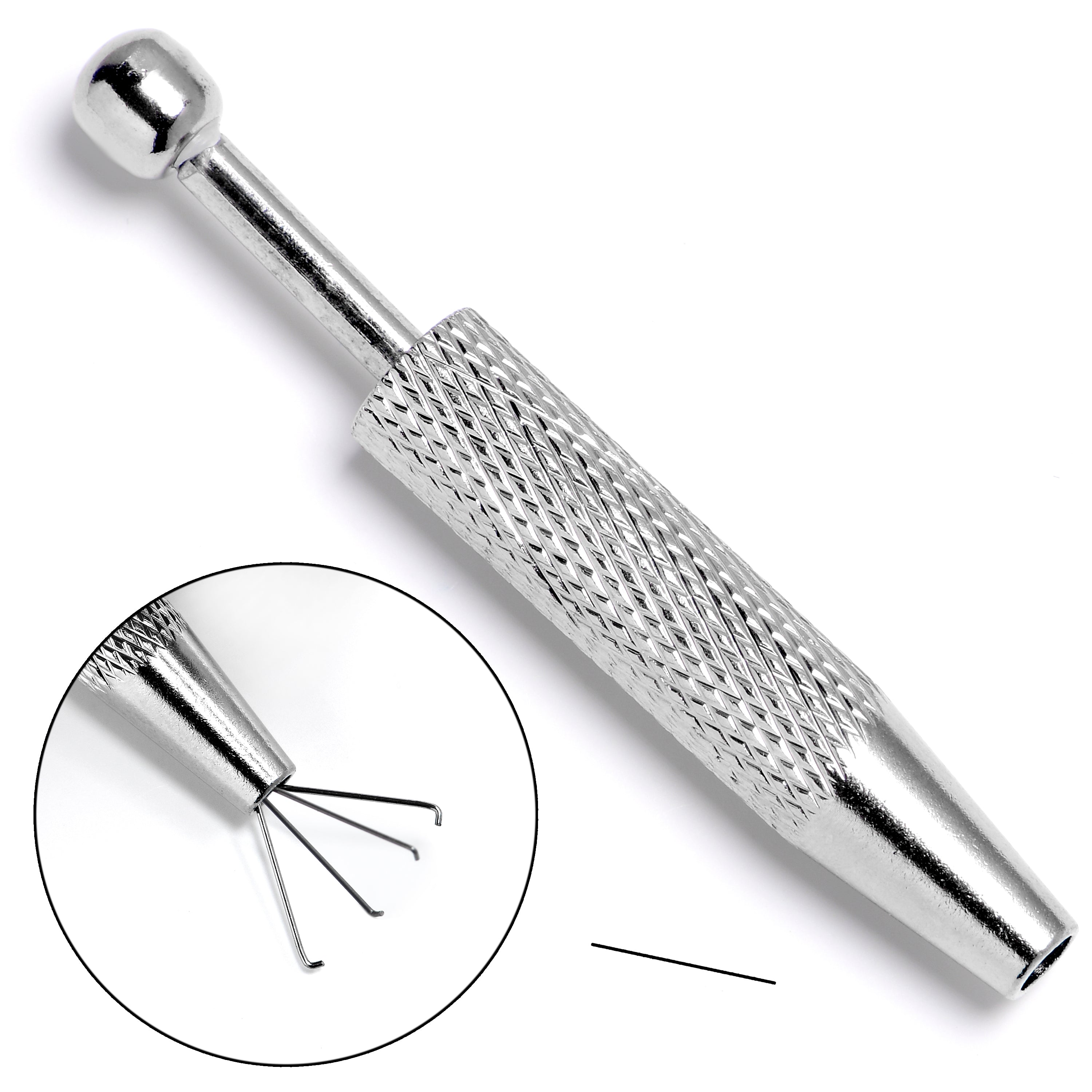 Body Jewelry Ball Holder/Removal Tool - 2 Sizes Per Tool (3mm & 4mm)